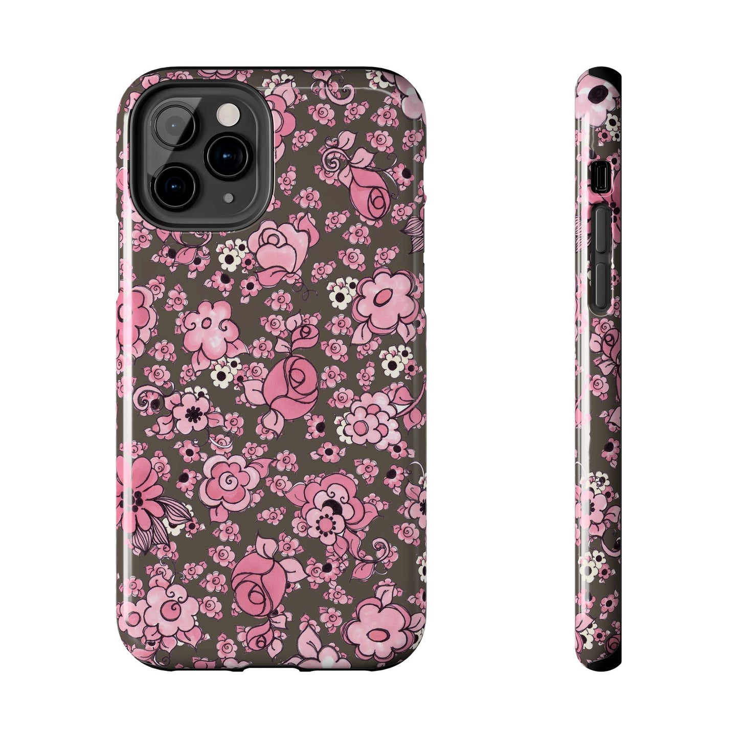 Profuse Posies Mocha Phone Case