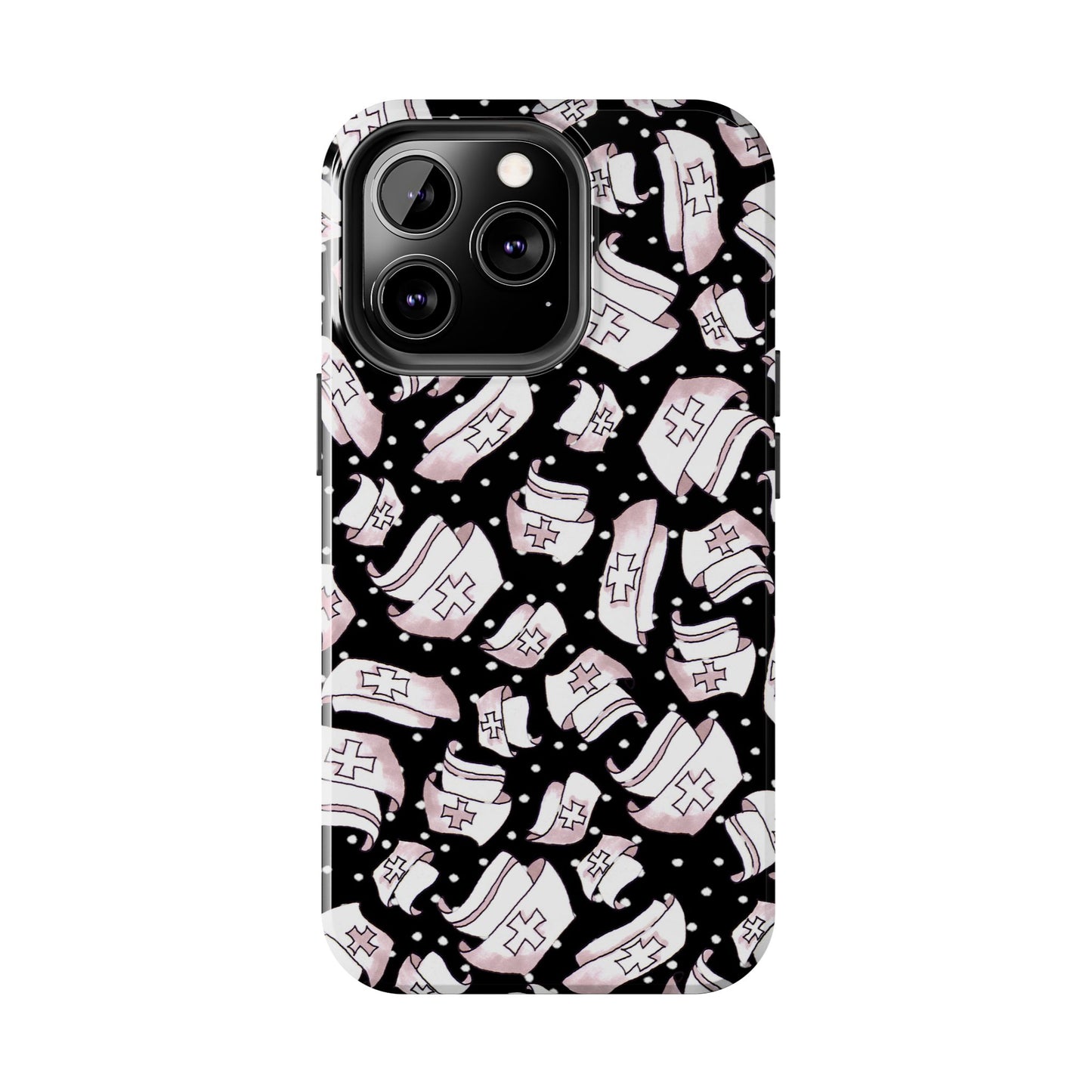 Med Hats Black Phone Case