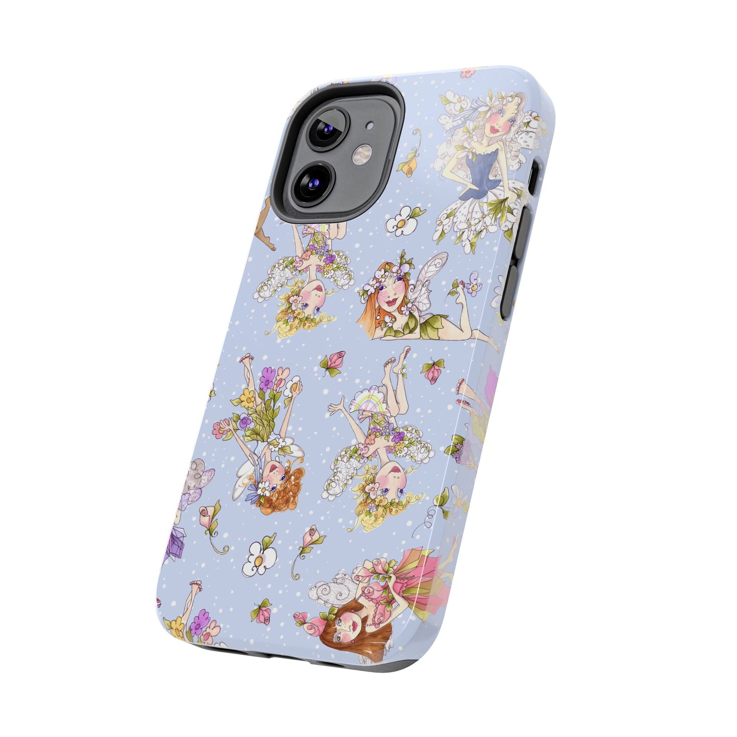 Tossed Fairies Blue Phone Case