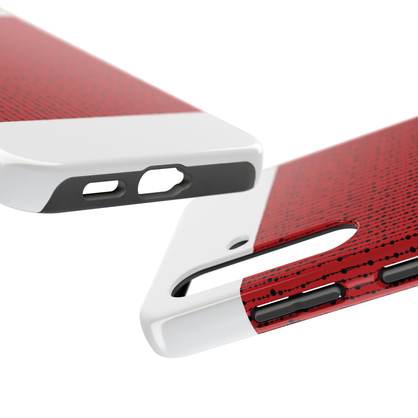 Beaded Curtain Red / Black Phone Case