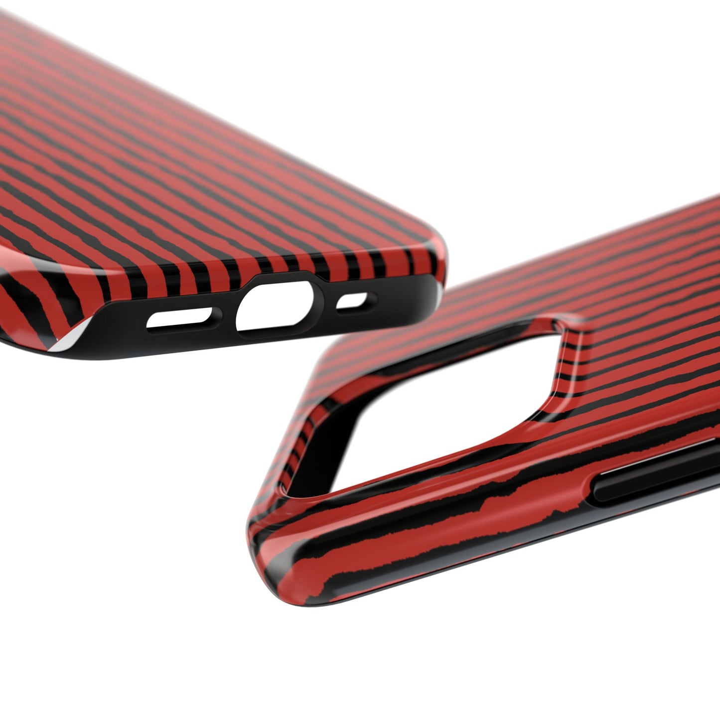 Sorta Stripe Red / Black Phone Case