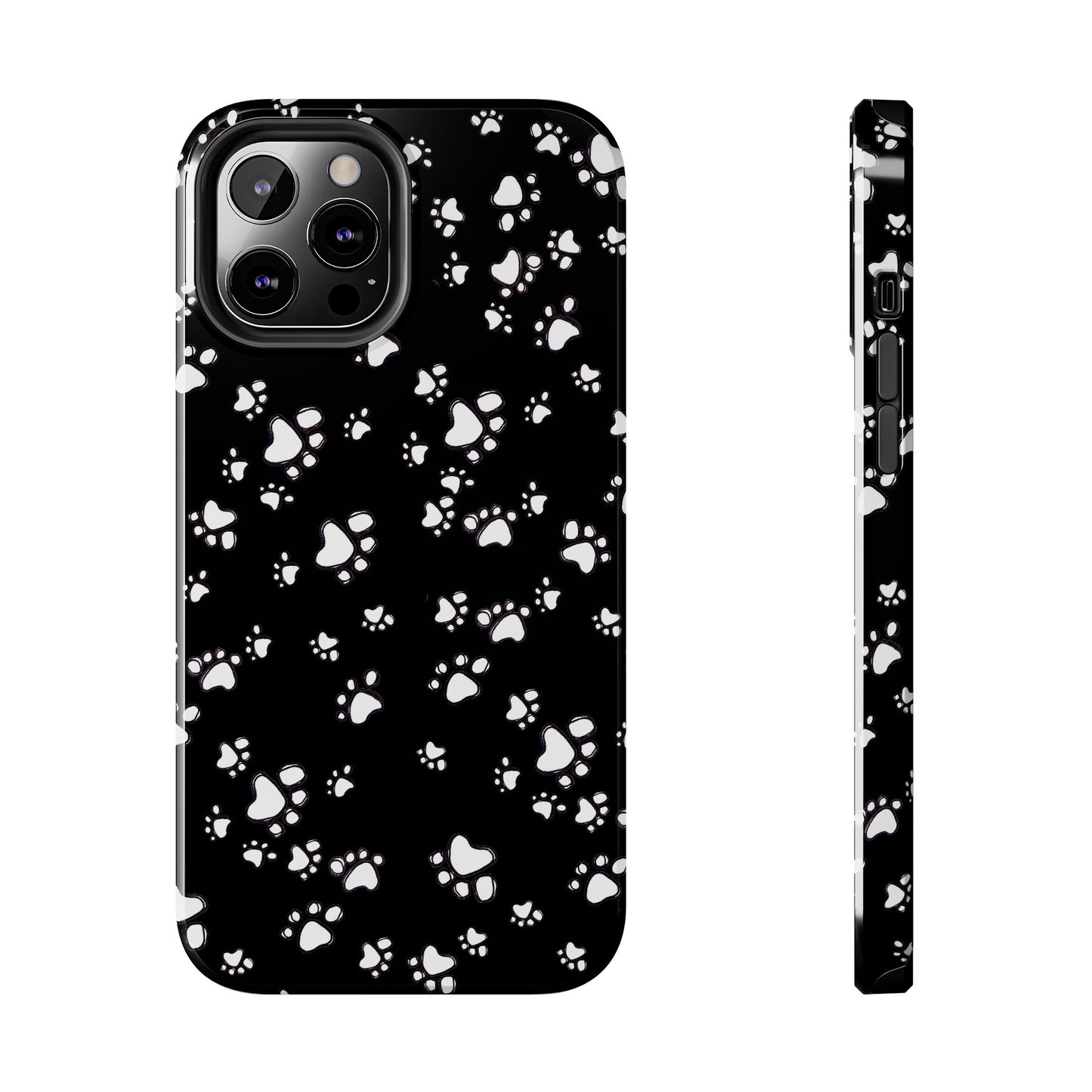 Paw Flakes Black Phone Case