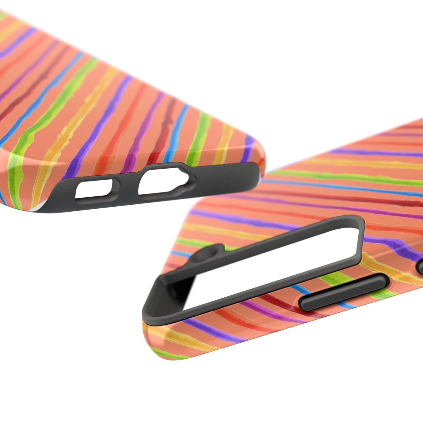 Calico Stripe Orange Phone Case