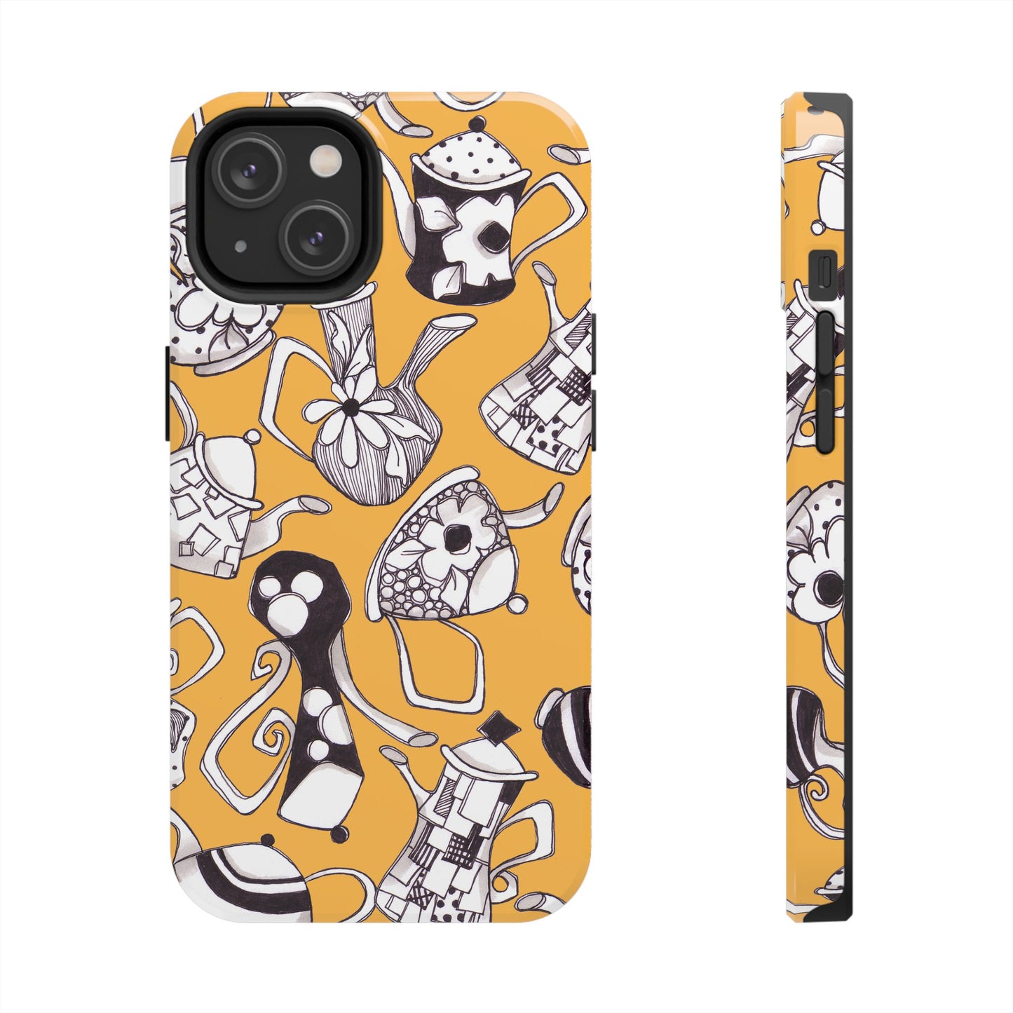 Fancy Pots Yellow Phone Case