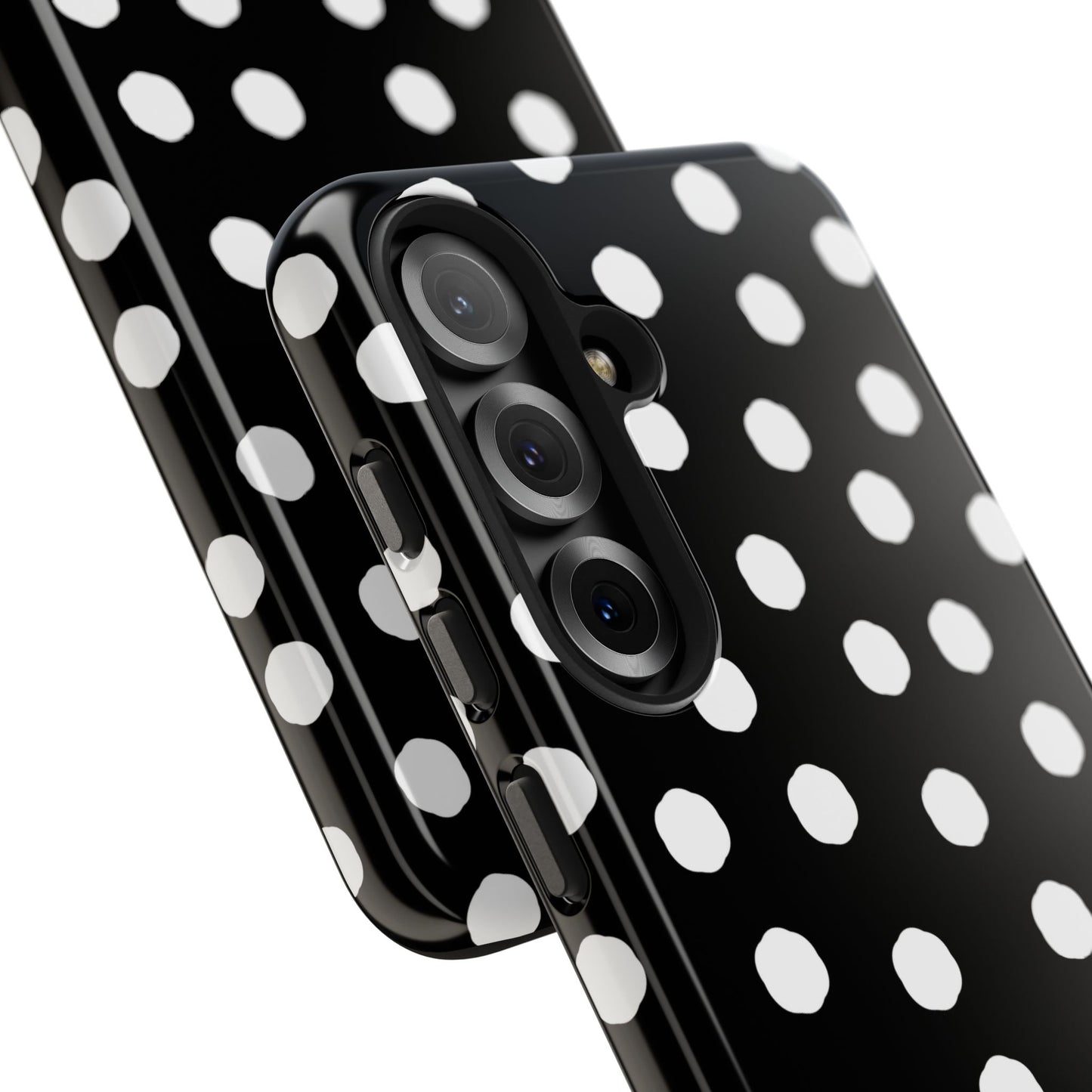 Jumbo Dots Black / White Phone Case