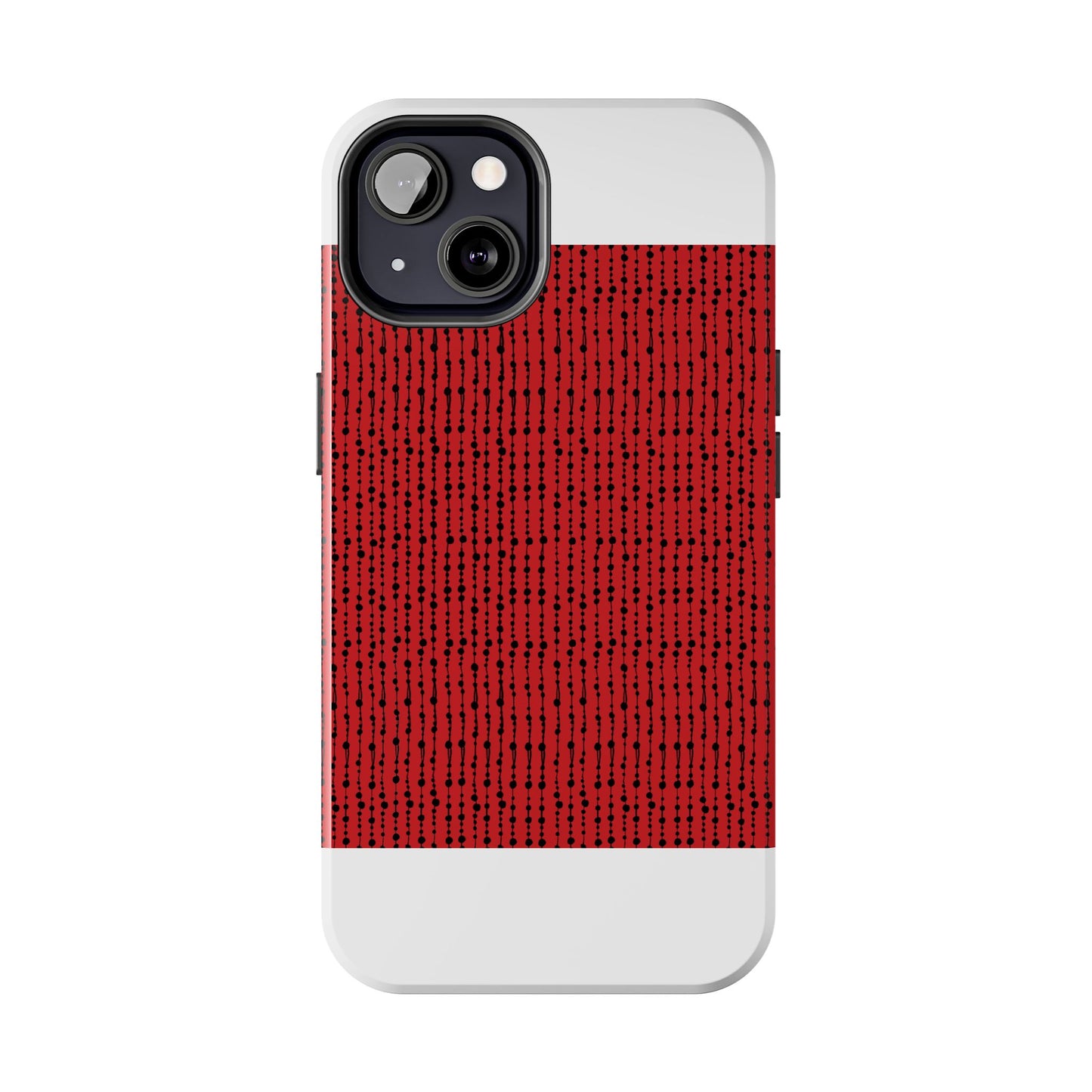 Beaded Curtain Red / Black Phone Case