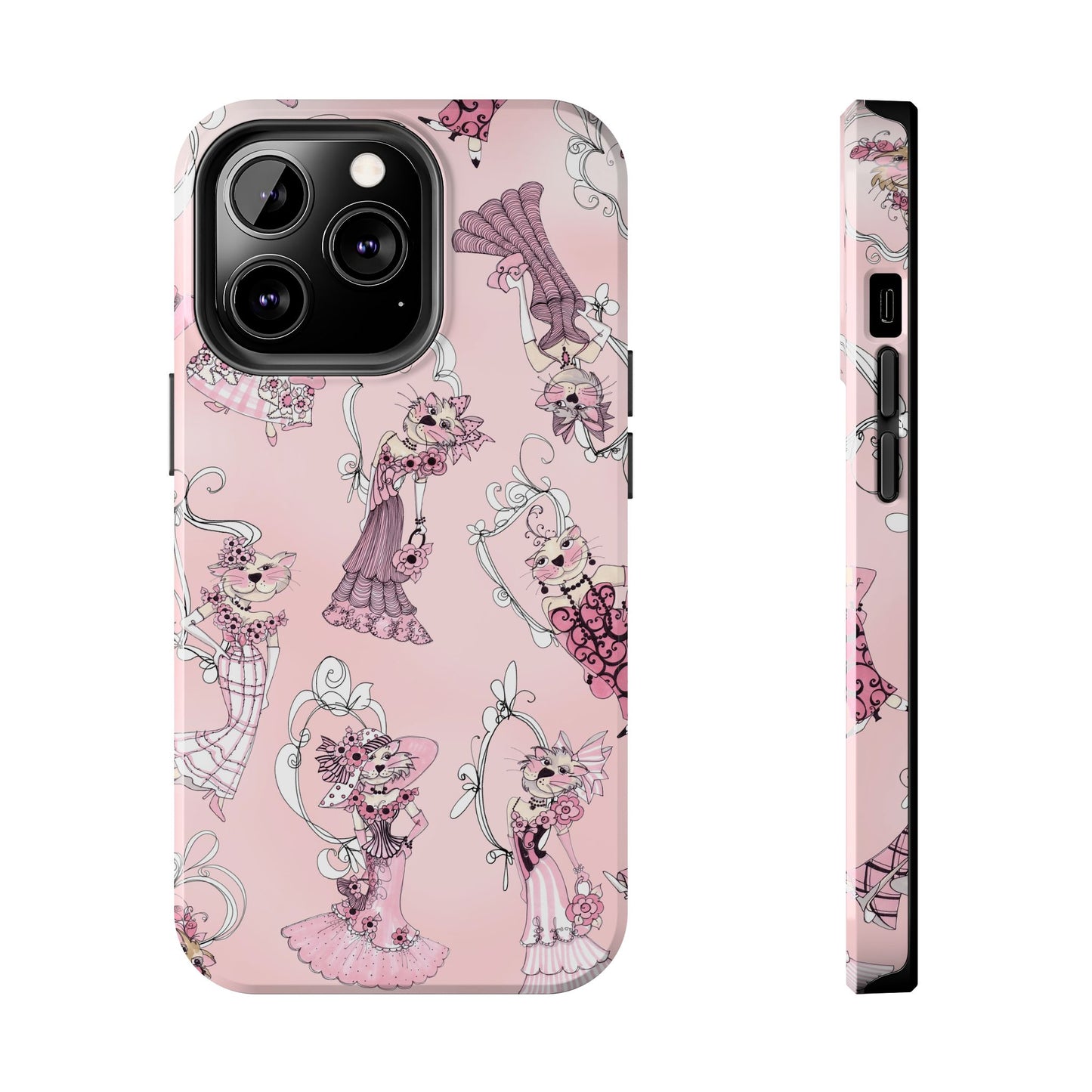 Lady Cats Tossed Phone Case