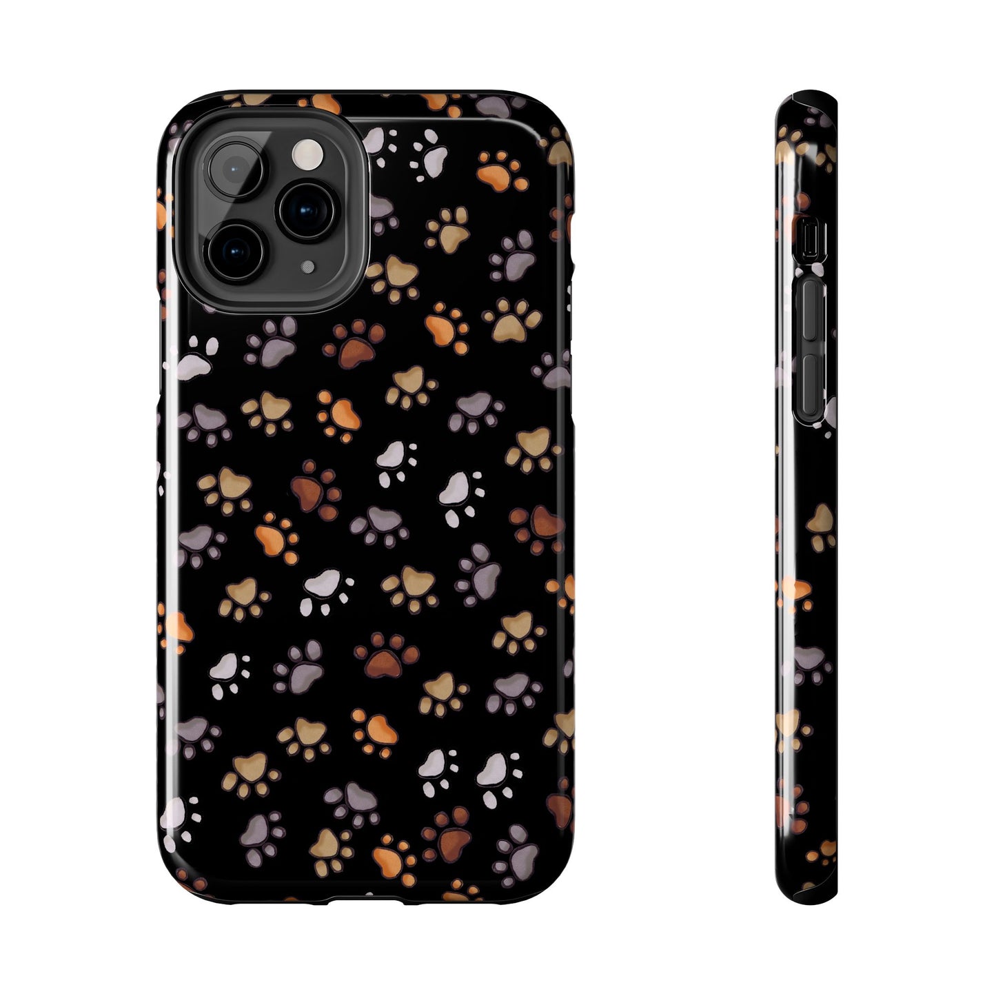 Puppy Paws Black Phone Case