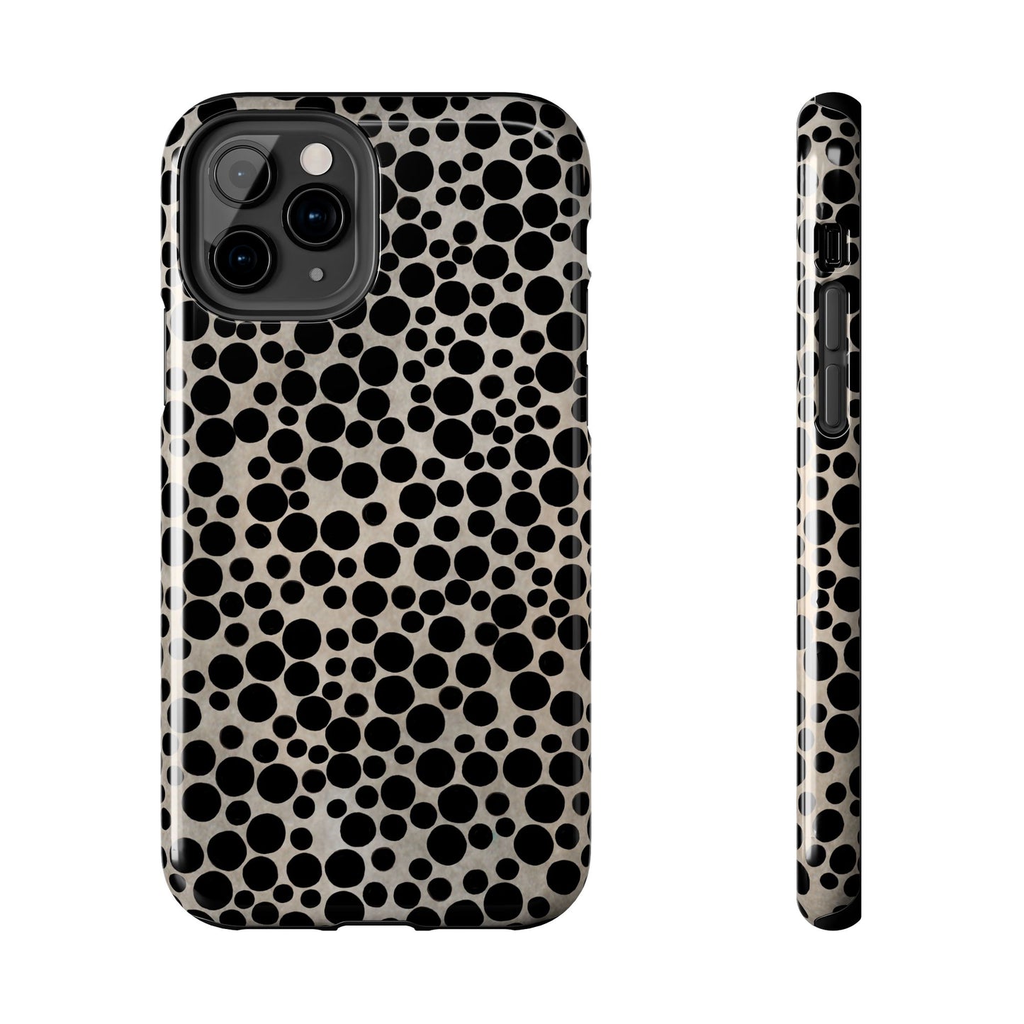 Felt Dots Silver Phone Case