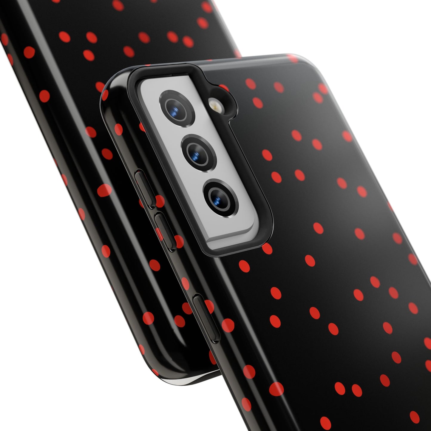 Space Dots Black / Red Phone Case
