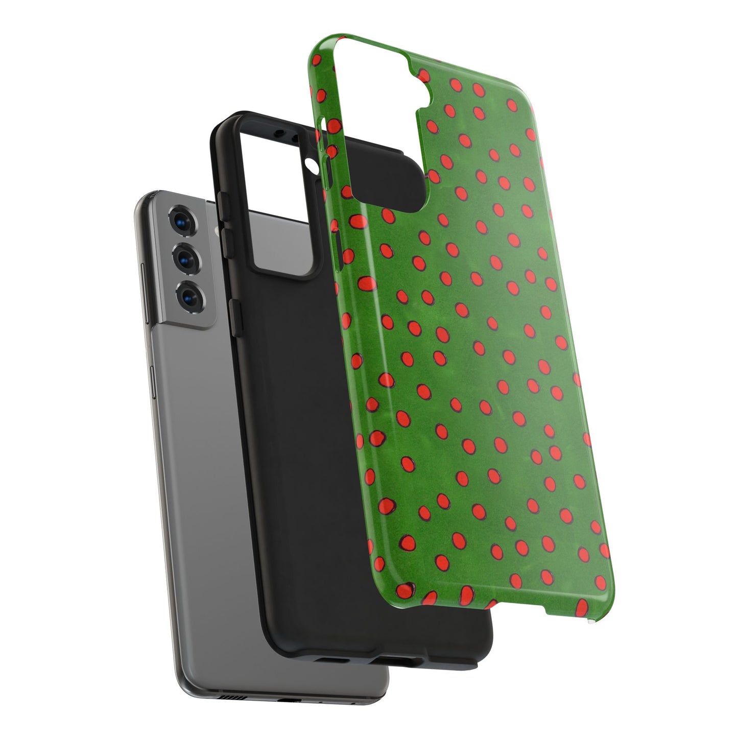 Dinky Dots Green / Red Phone Case