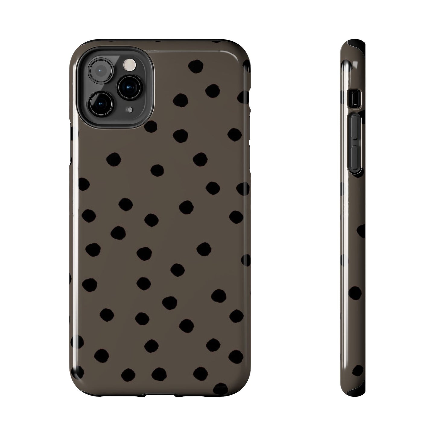 Dinky Dots Toast / Black Phone Case