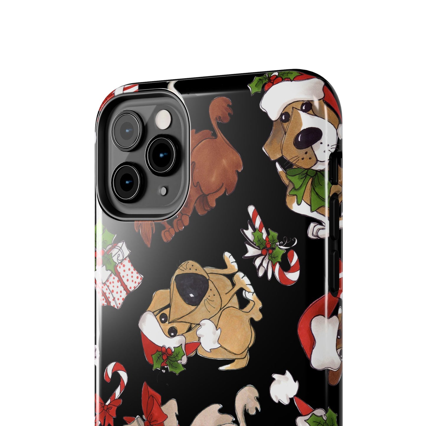 Doggie Toss Black Phone Case