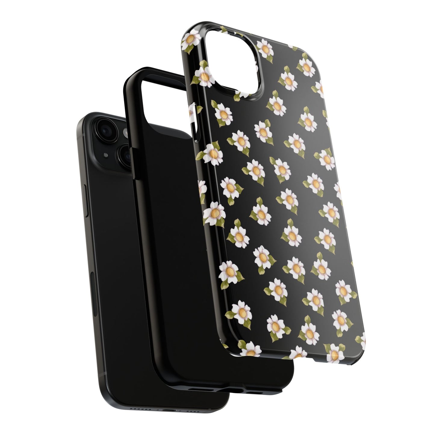 Daisies Black Phone Case