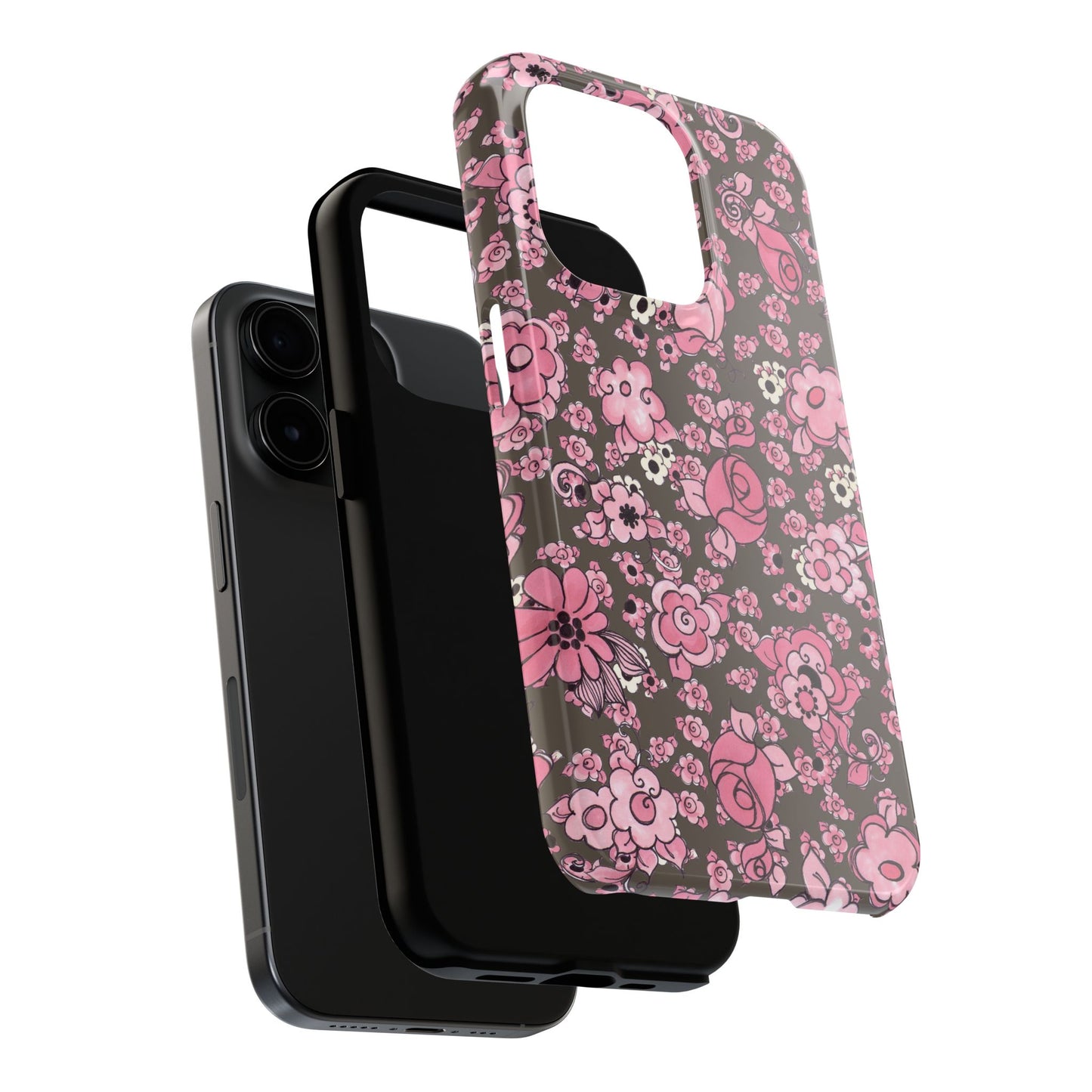 Profuse Posies Mocha Phone Case