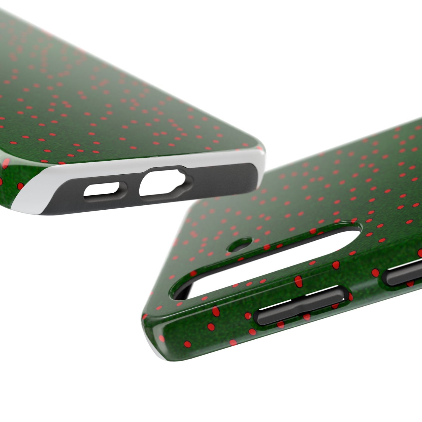 Happy Dots Green / Red Phone Case