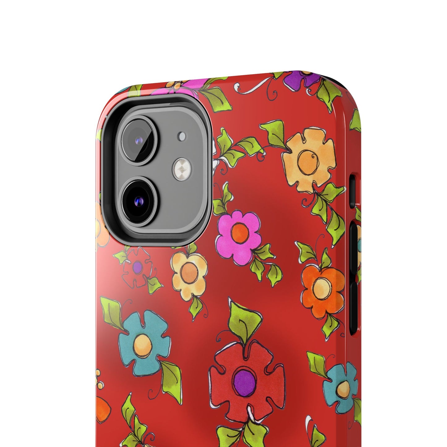 Happy Blooms Red Phone Case