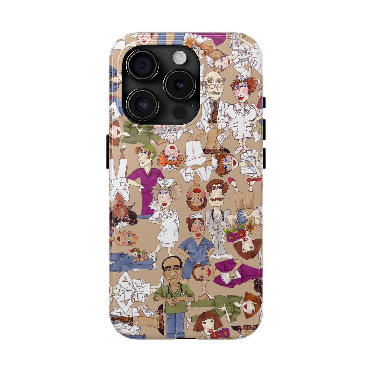 Diverse Nurse Khaki Phone Case