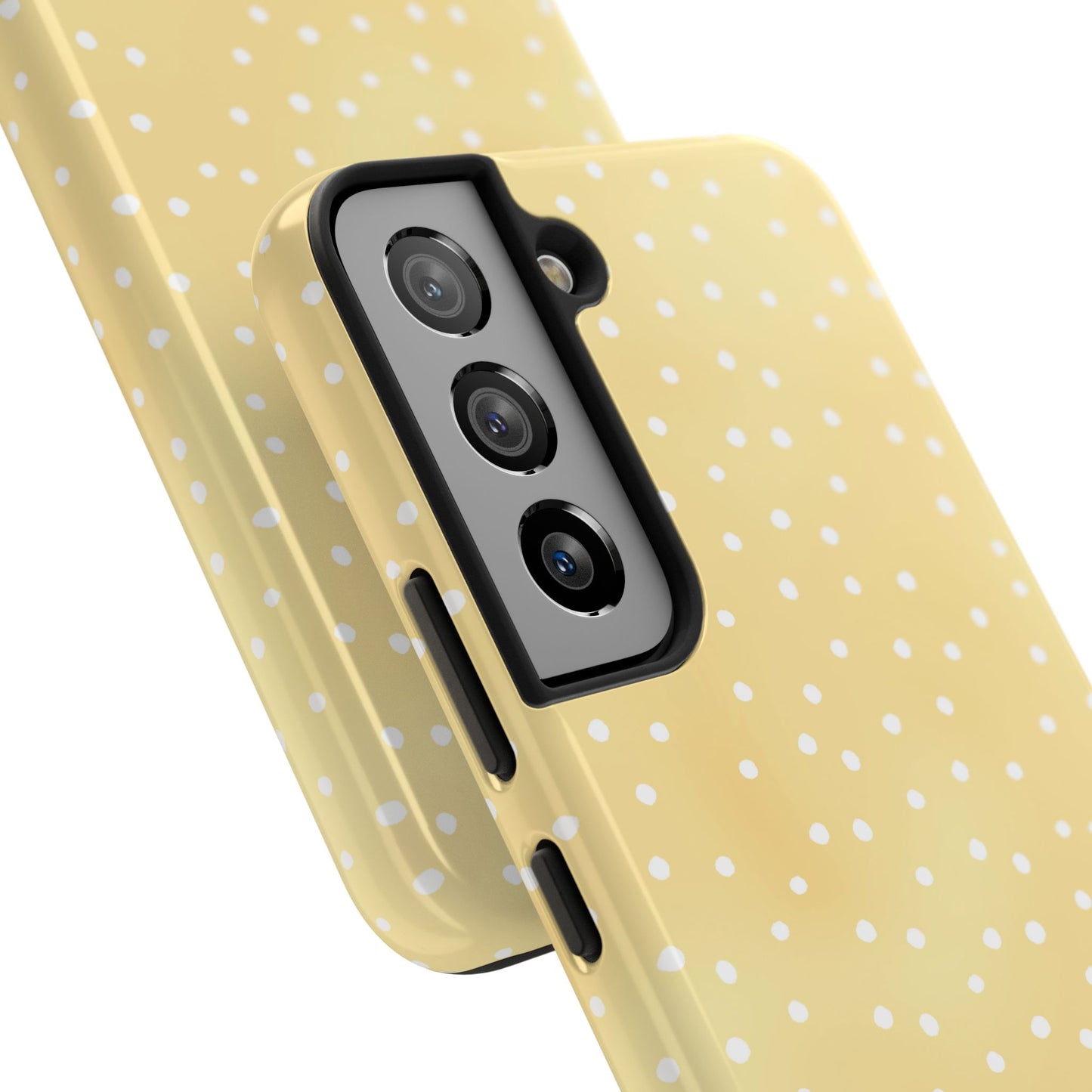 Petite Dots Sunshine / White Phone Case