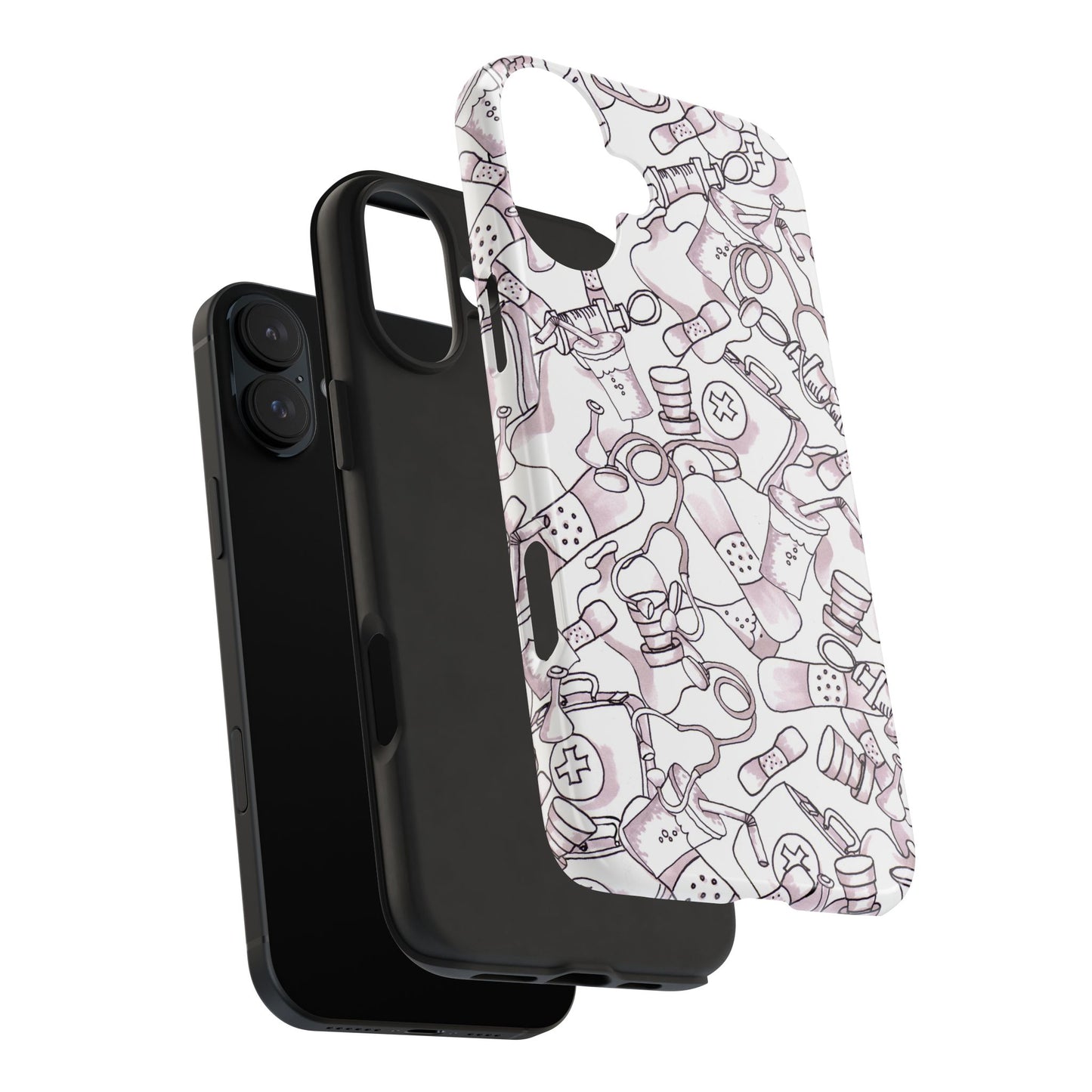 Med Stuff White Phone Case