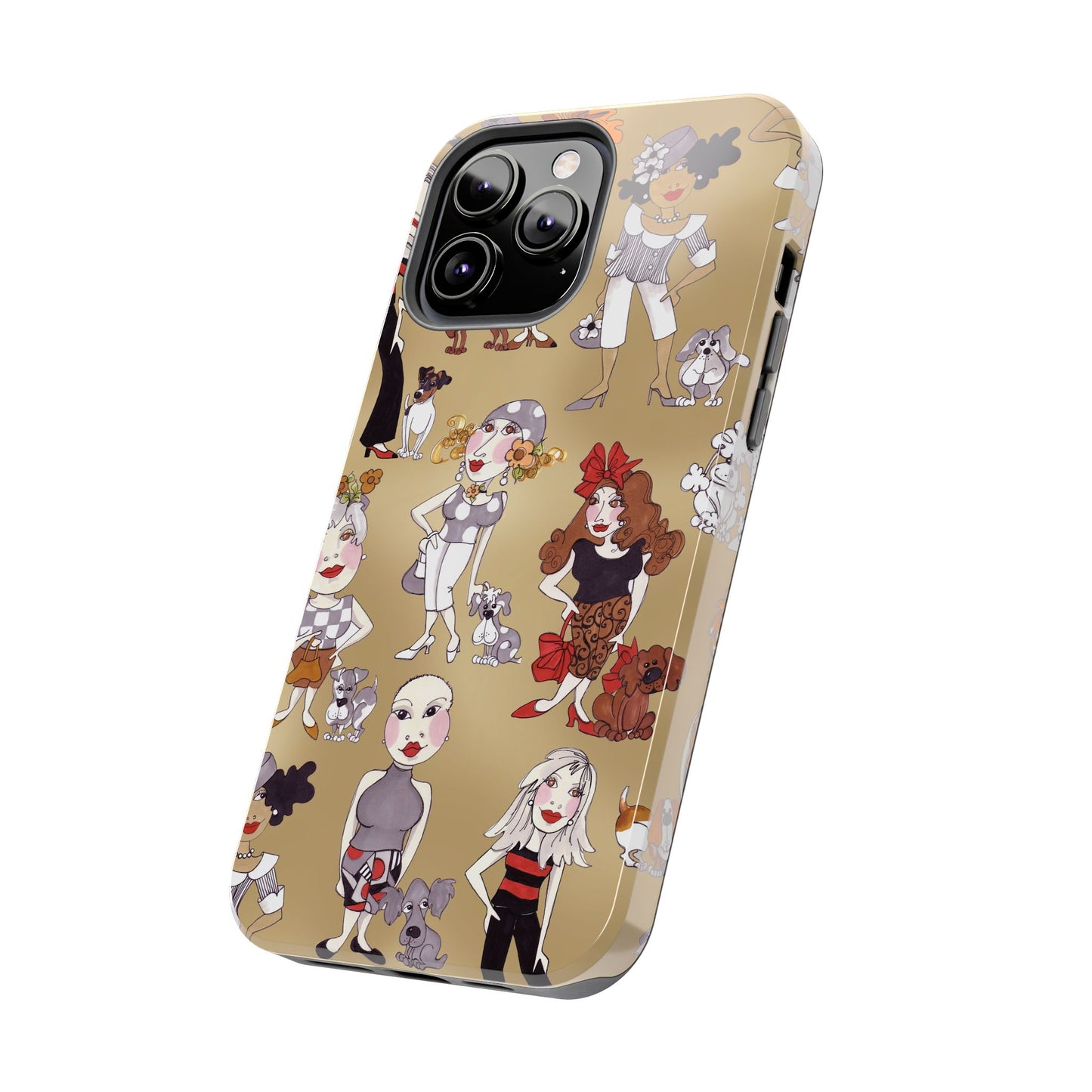Dog Ladies Tan Phone Case