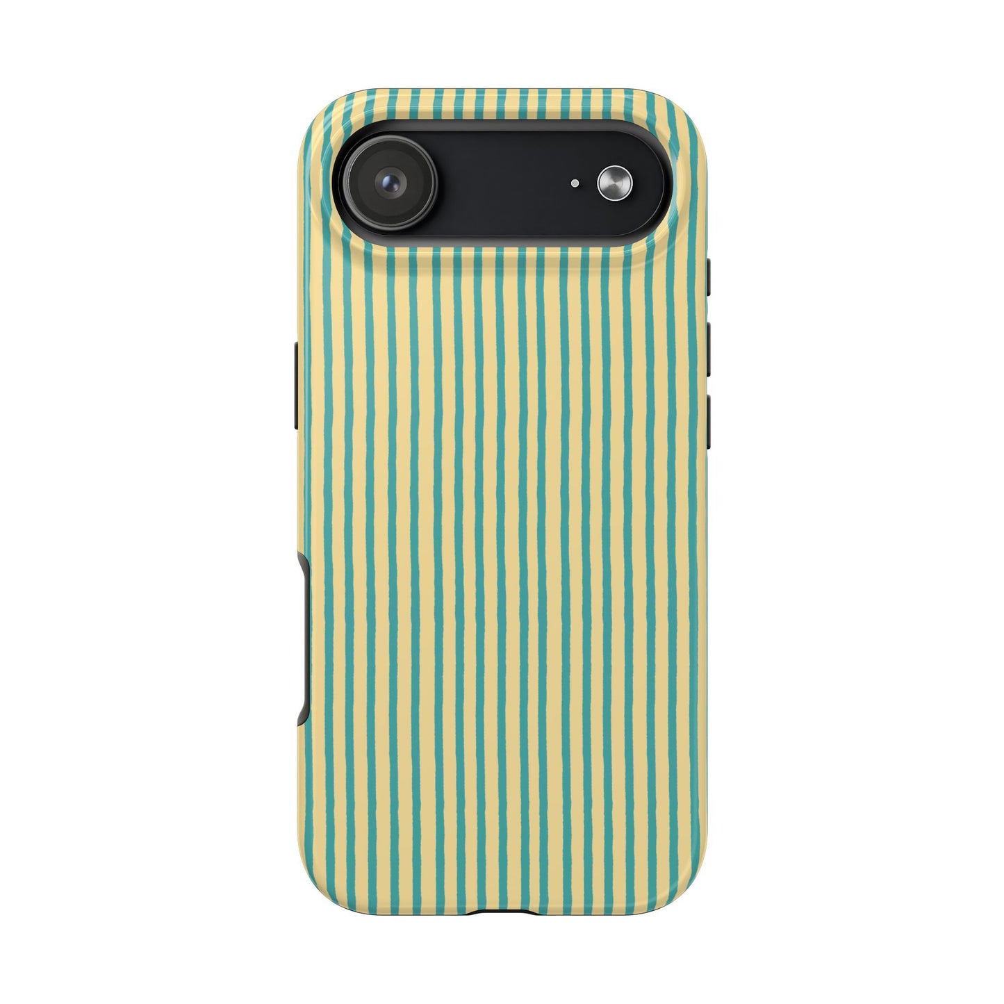 Stripe Yellow / Turquoise Phone Case