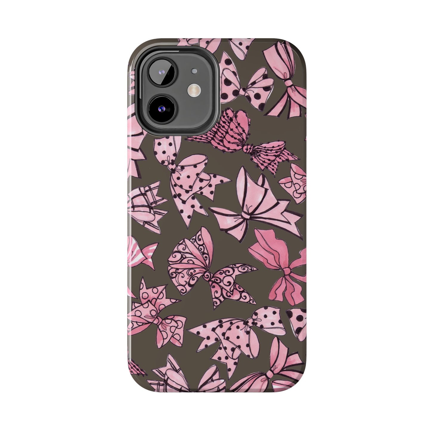 Blushing Bows Mocha Phone Case