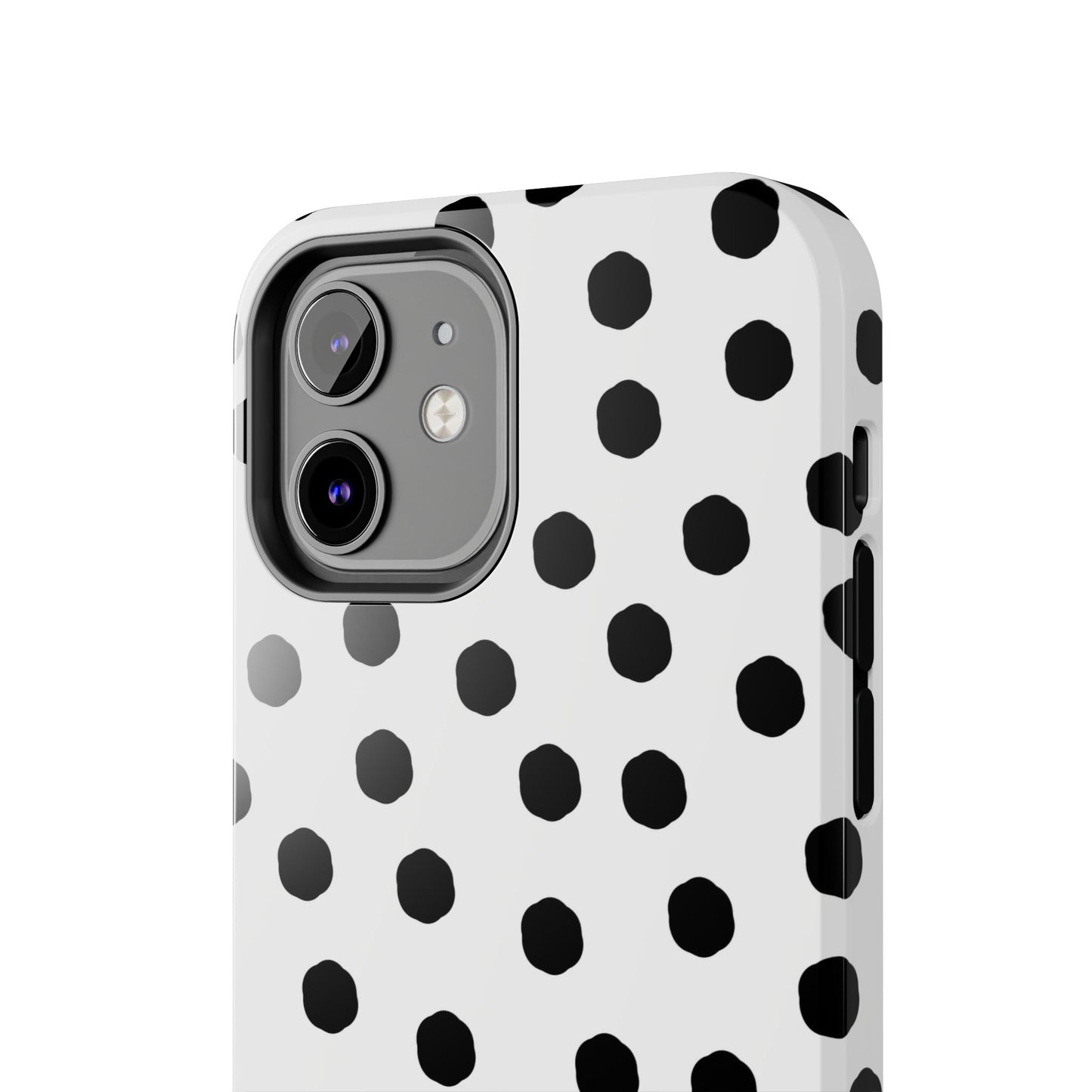Jumbo Dots White / Black Phone Case