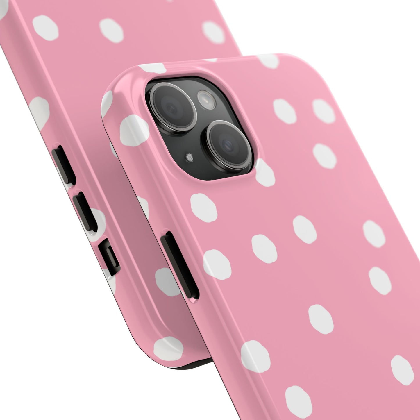 Jumbo Dots Pink / White Phone Case