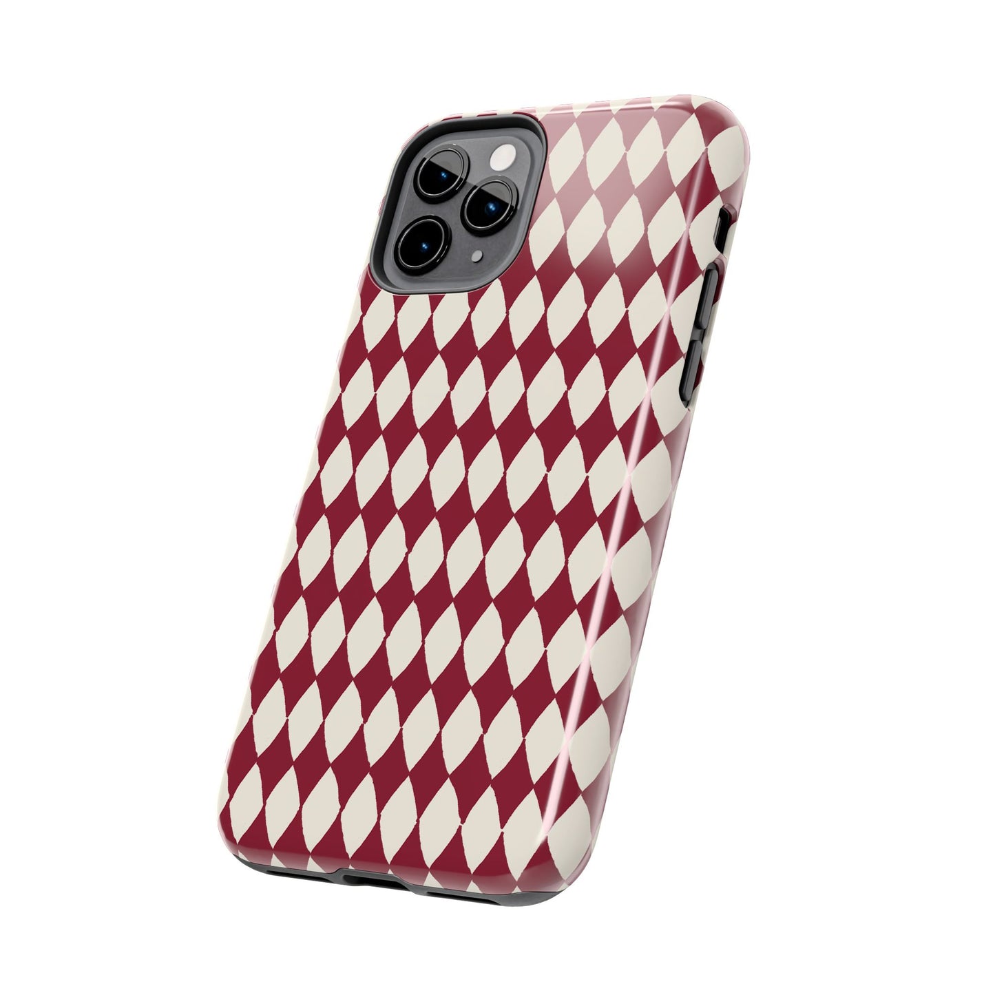 Diamond Ivory / Red Phone Case