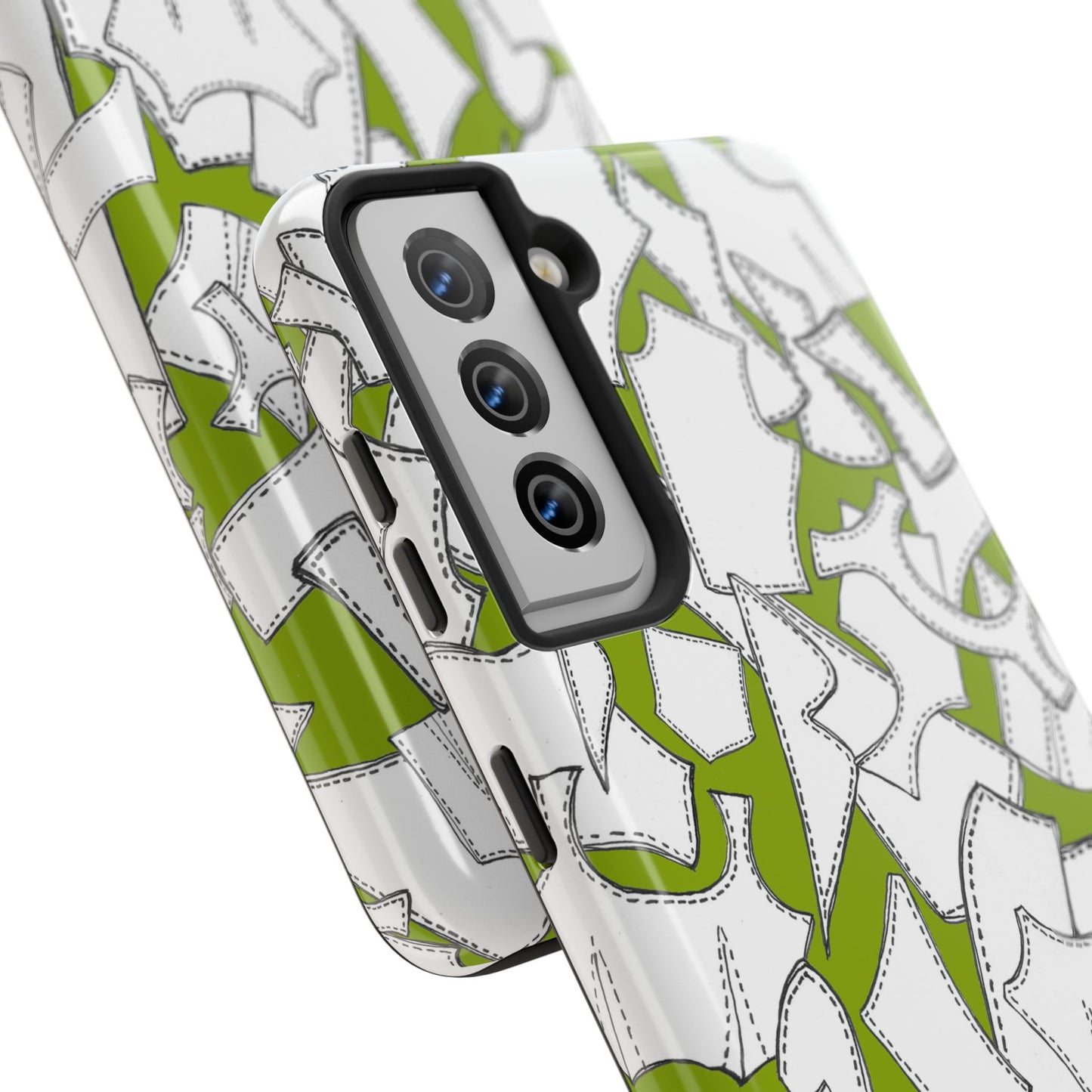 Pattern Pieces Chartreuse Phone Case