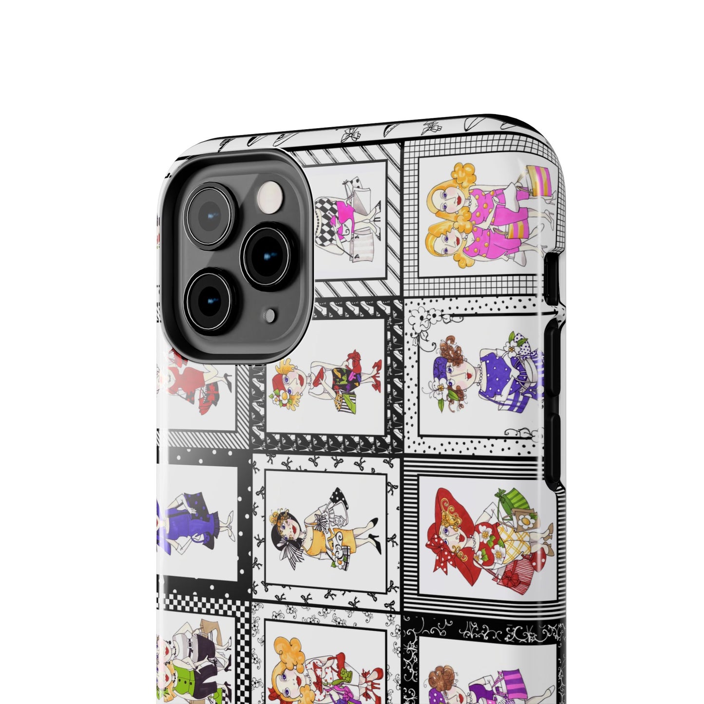 Gone Shopping White / Black Phone Case