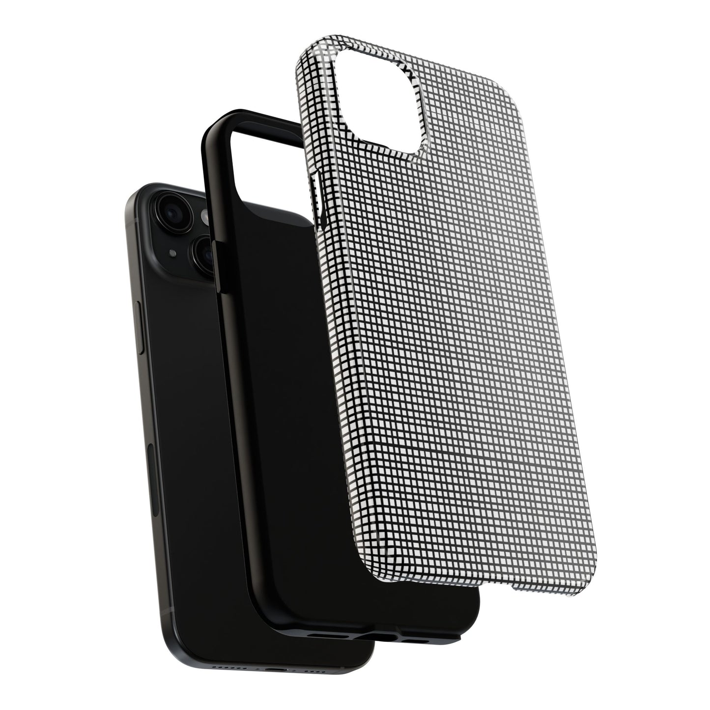 Window Pane White / Black Phone Case