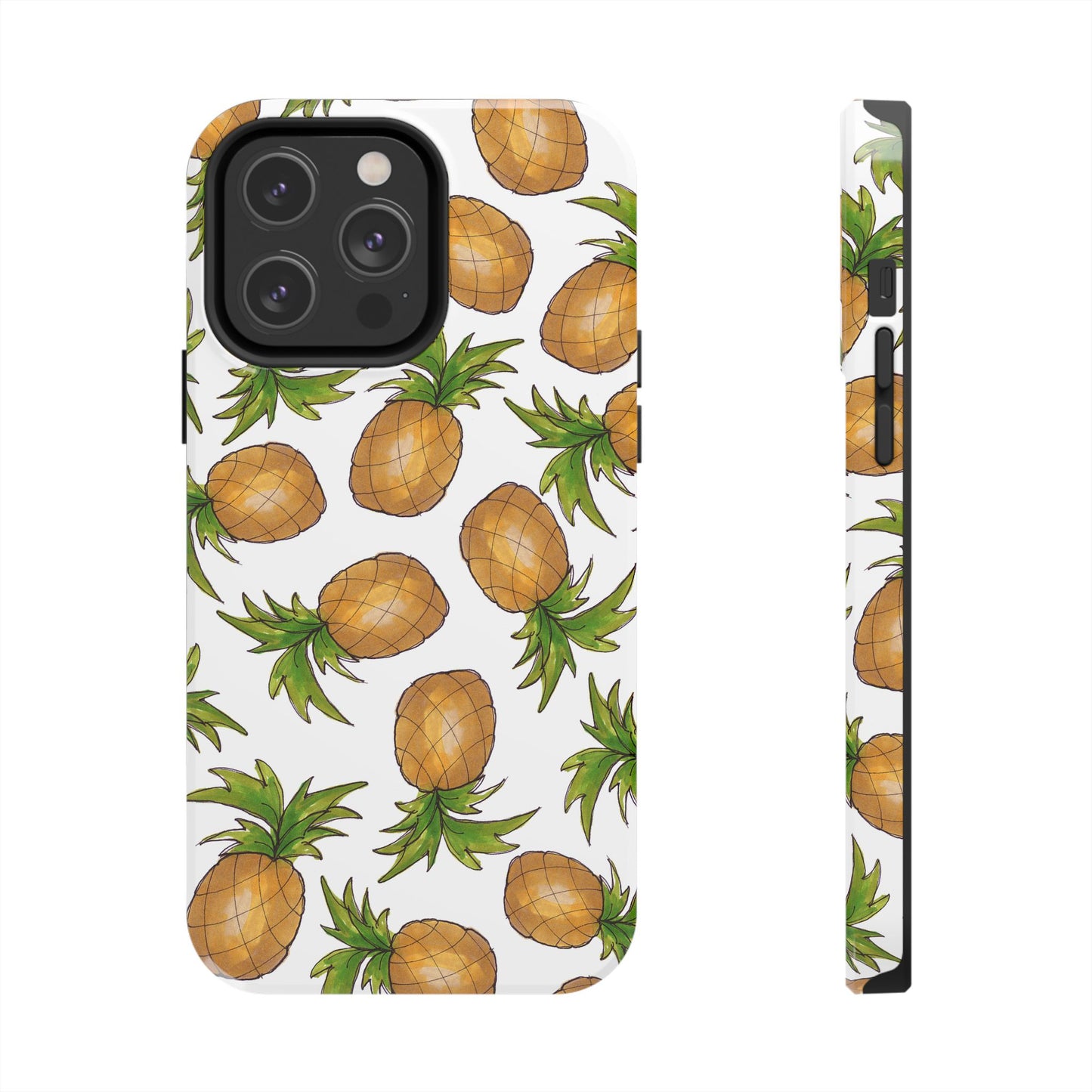 Pineapple Toss White Phone Case