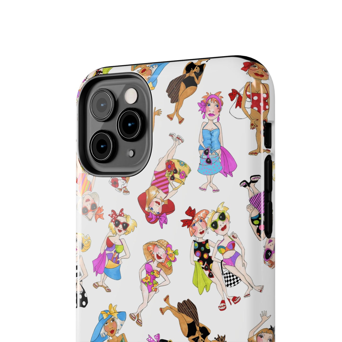 Tossed Beauties White Phone Case