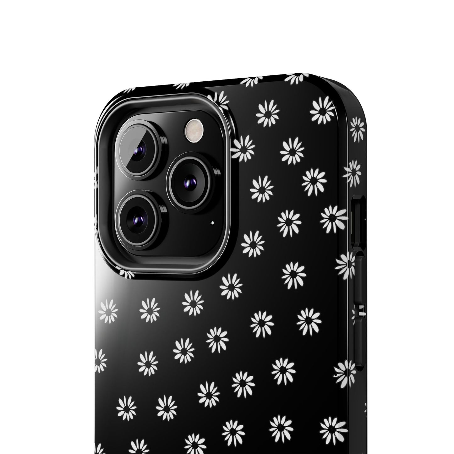Daisy Dot Black / White Phone Case