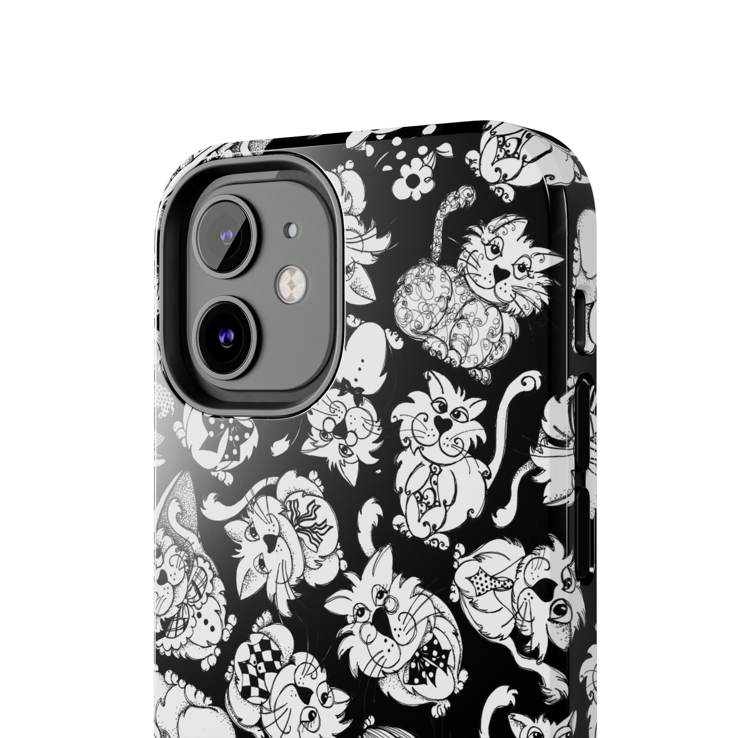 So Kitties Tossed Black Phone Case