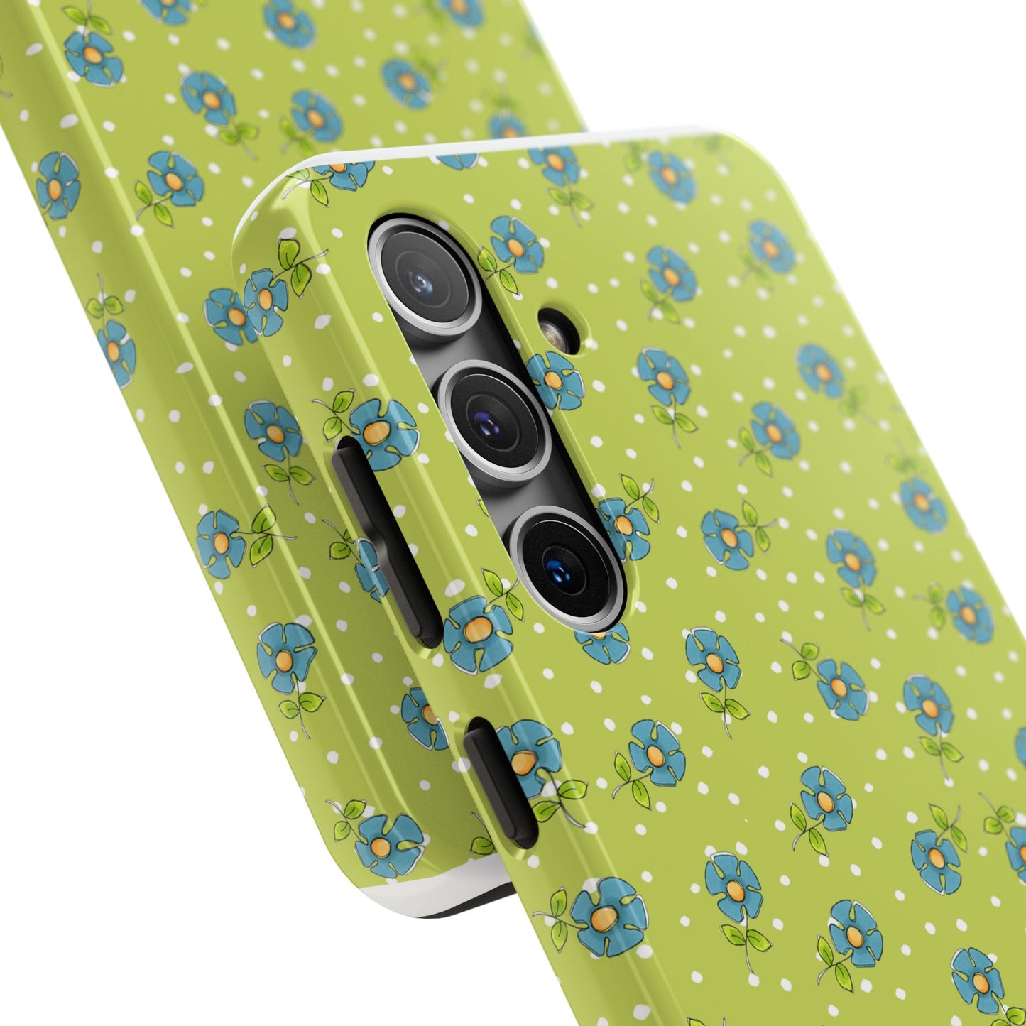Daisy Dots Green Phone Case