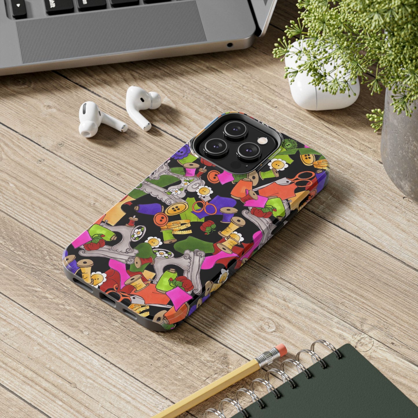 Kaleidasew Black Phone Case
