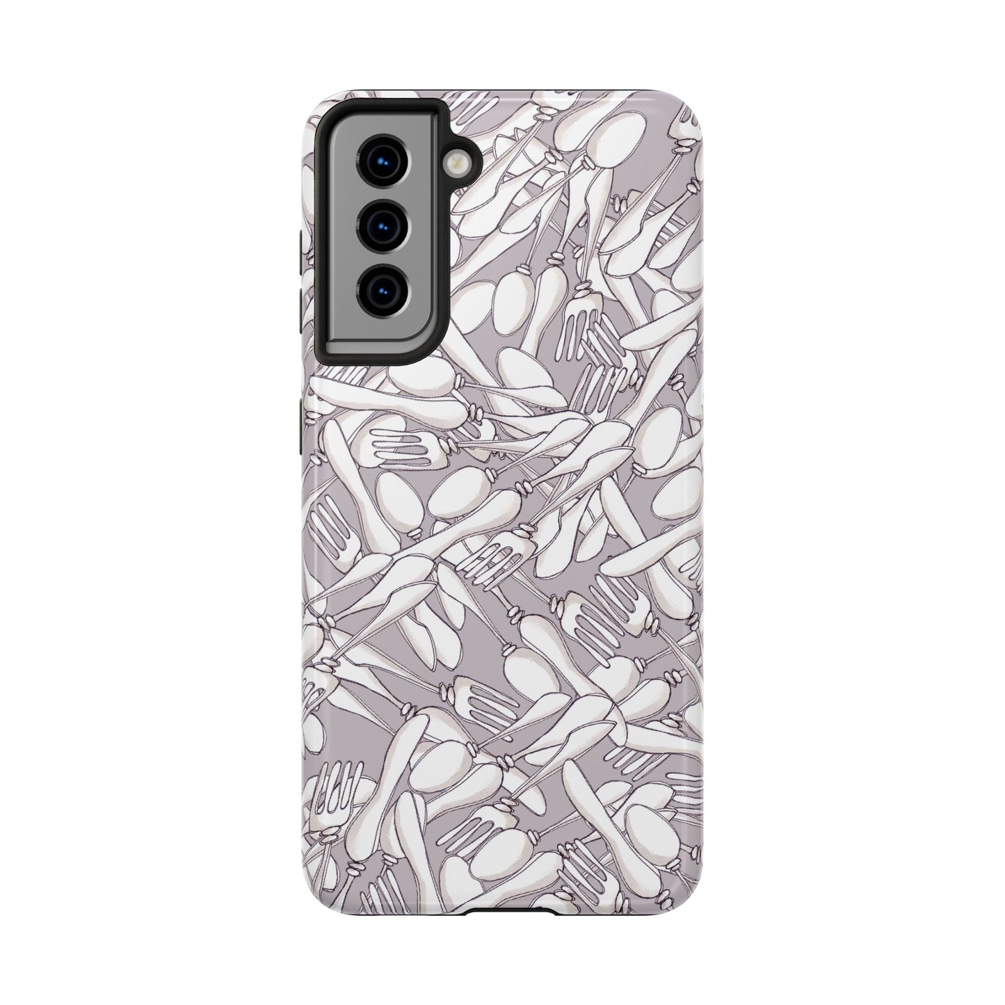 Silverware Wars Silver Phone Case