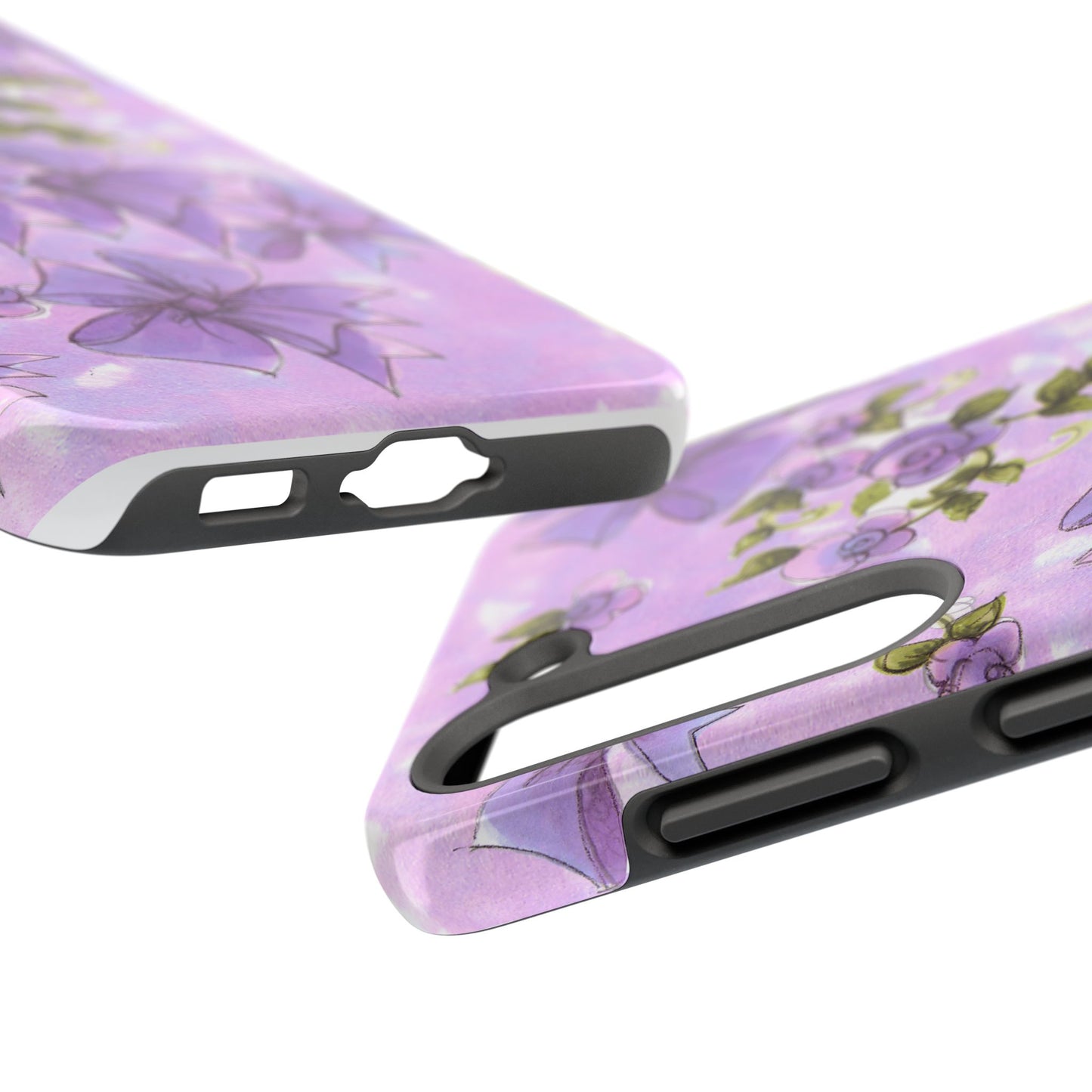 Bows & Flowers Purple Phone Case