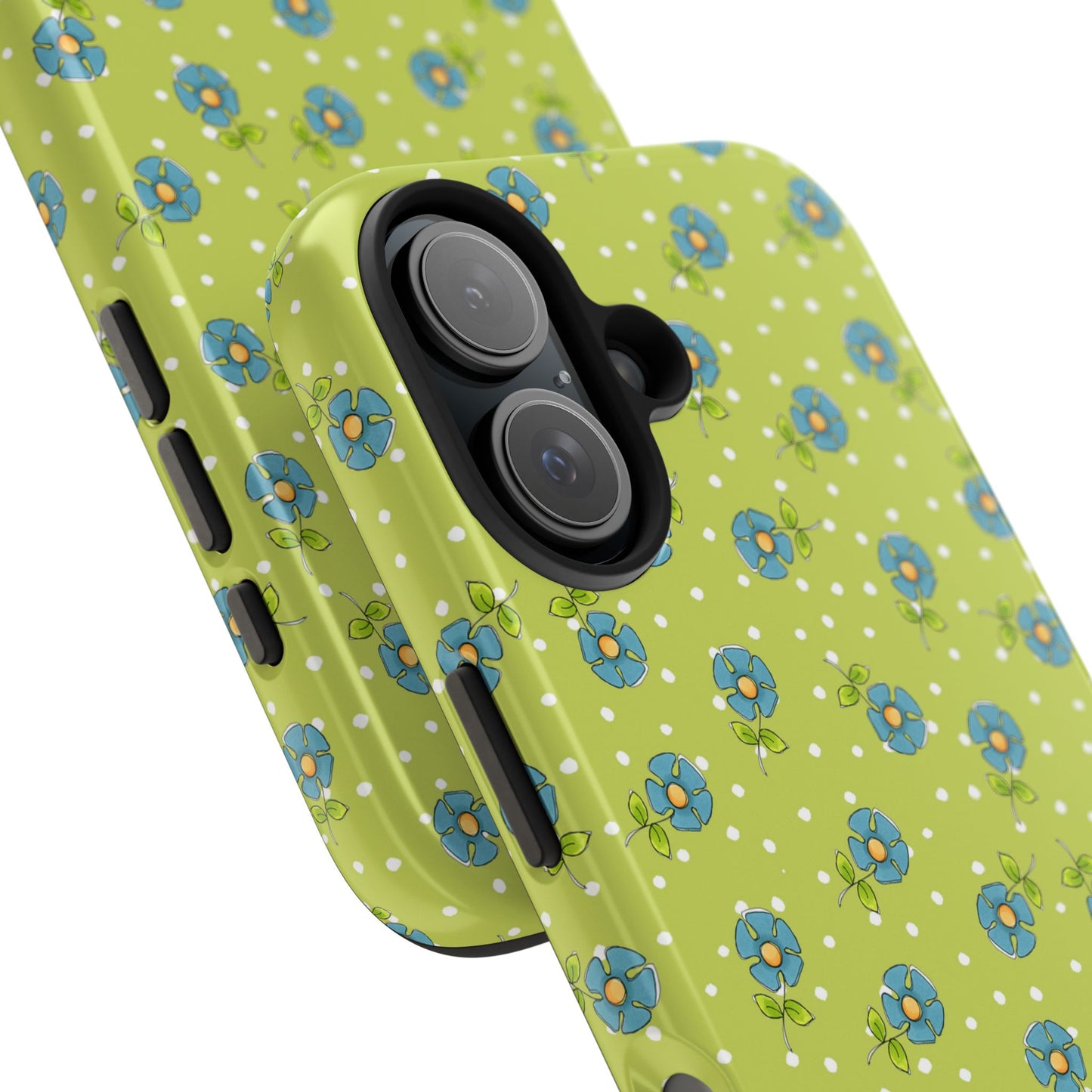 Daisy Dots Green Phone Case