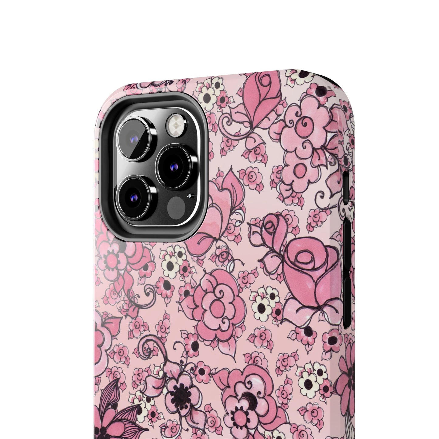 Profuse Posies Pink Phone Case