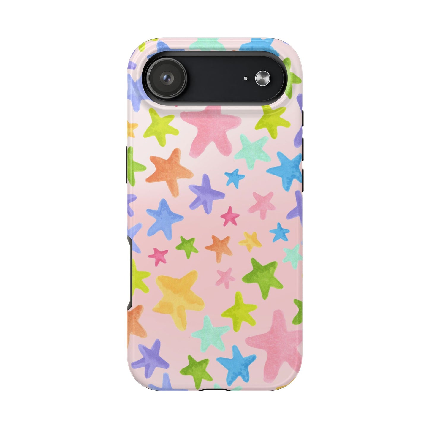 Happy Stars Pink Phone Case