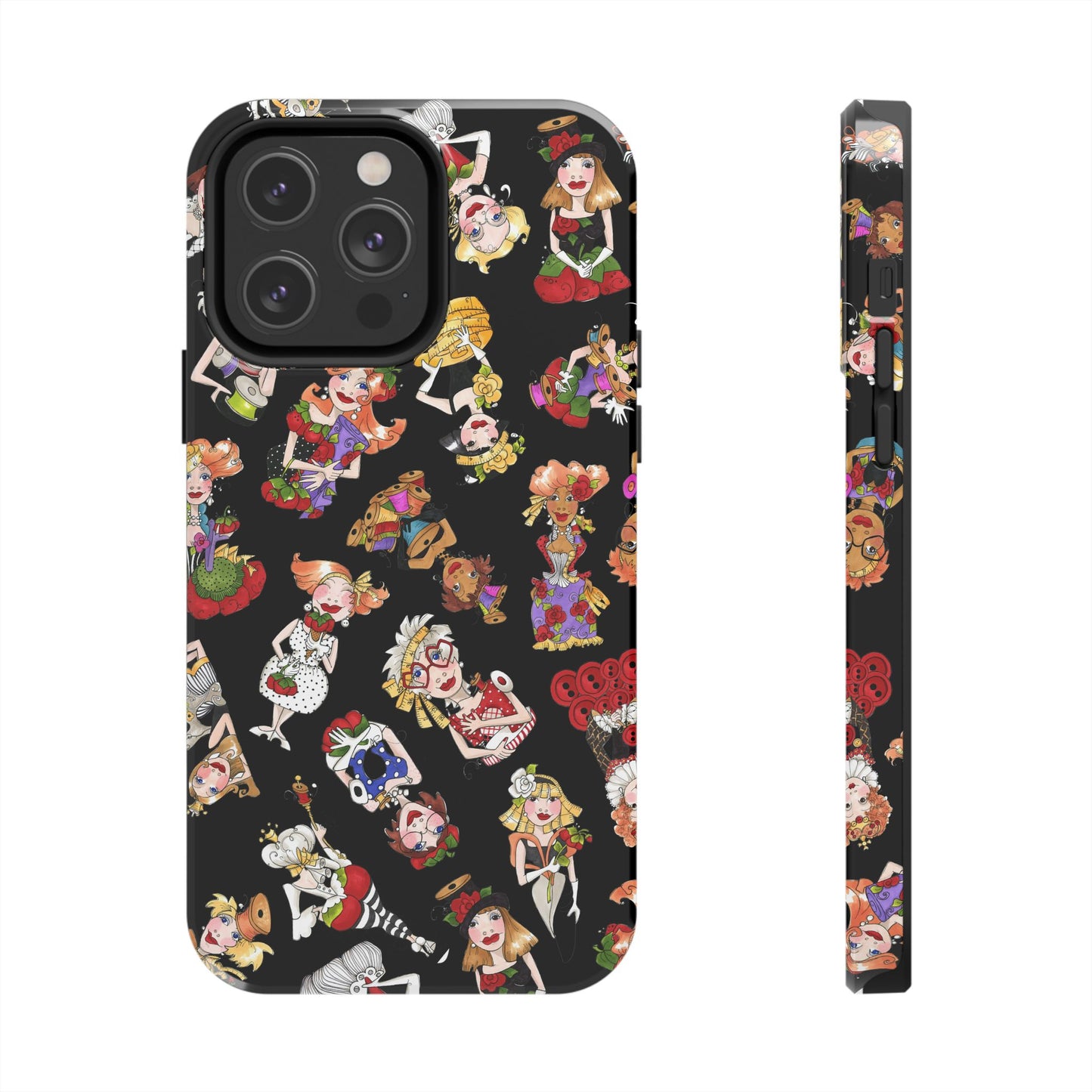 Curious Toss Black Phone Case