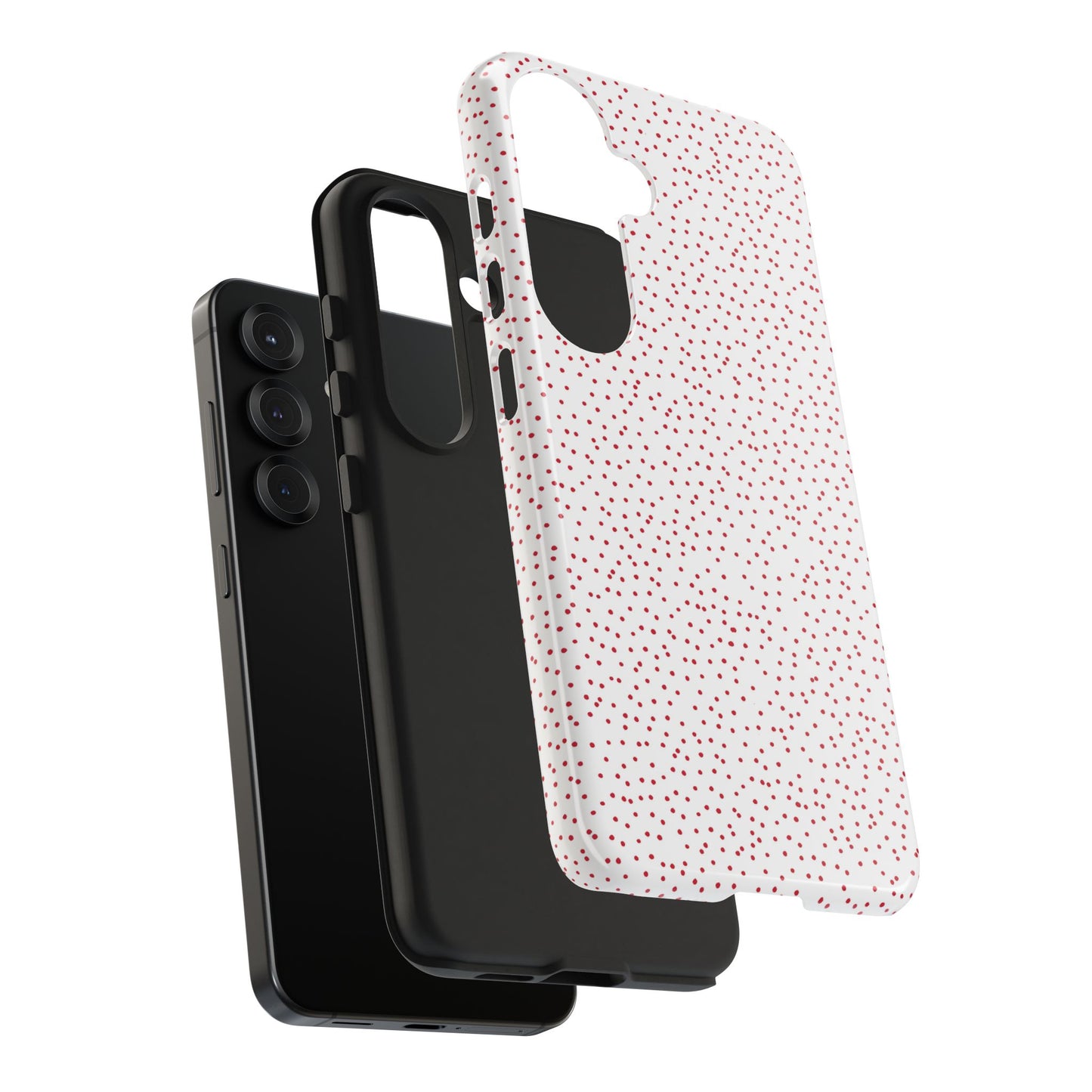Dinky Dots White / Red Phone Case