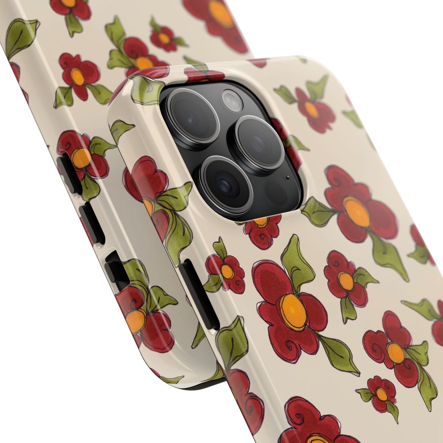 Chili Pepper Daisies Phone Case