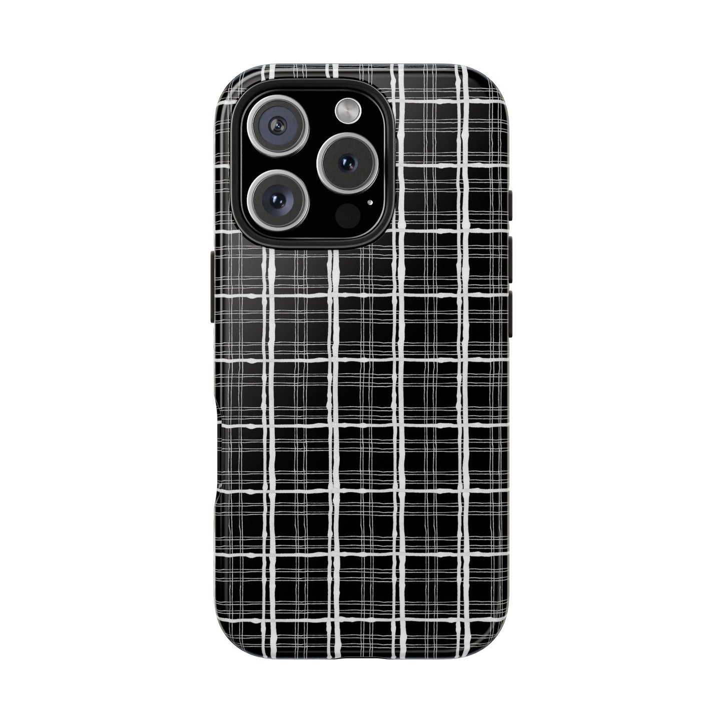 Sophistiplaid Black / White Phone Case