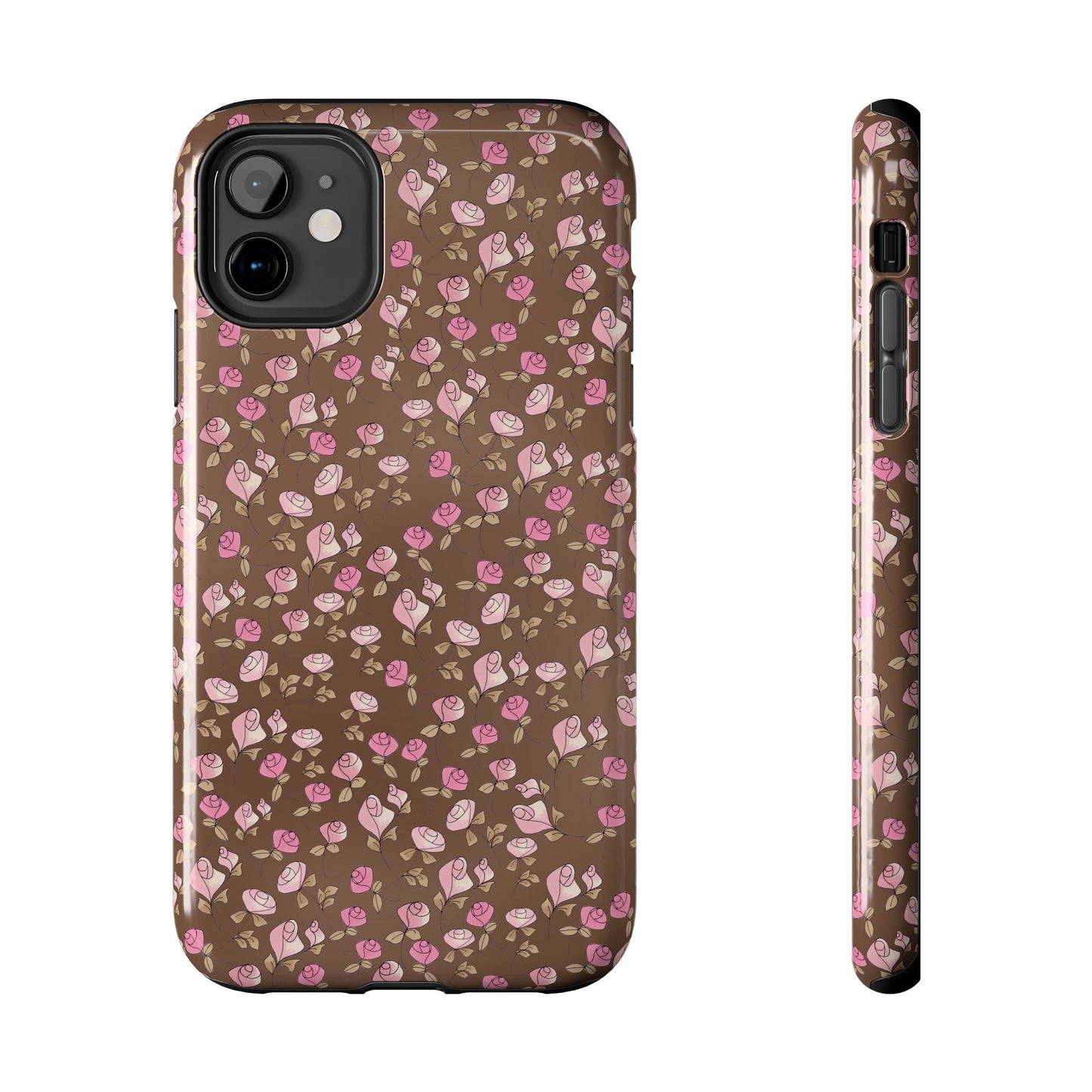 Little Bitty Roses Chocolate Phone Case