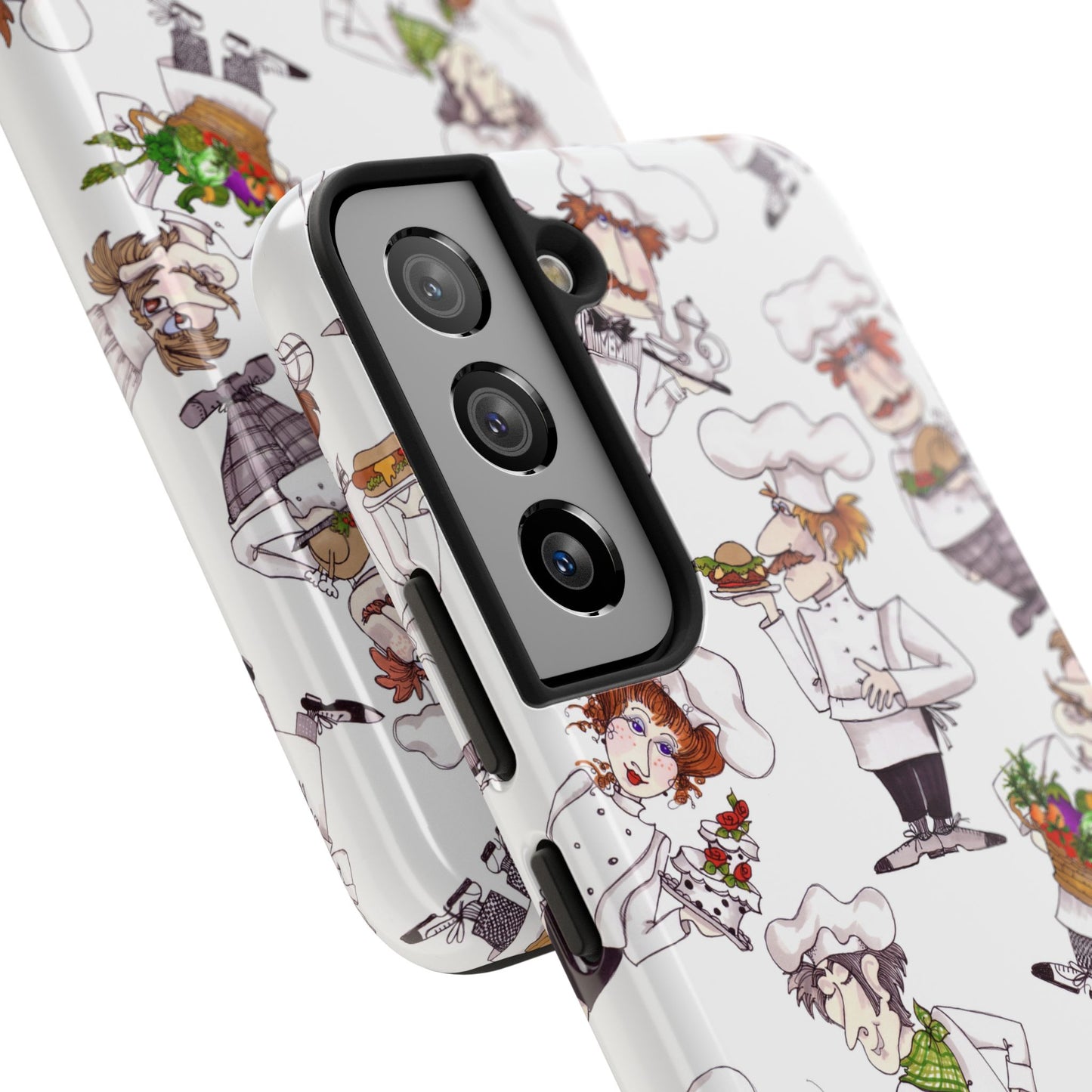 Tossed Chefs White Phone Case
